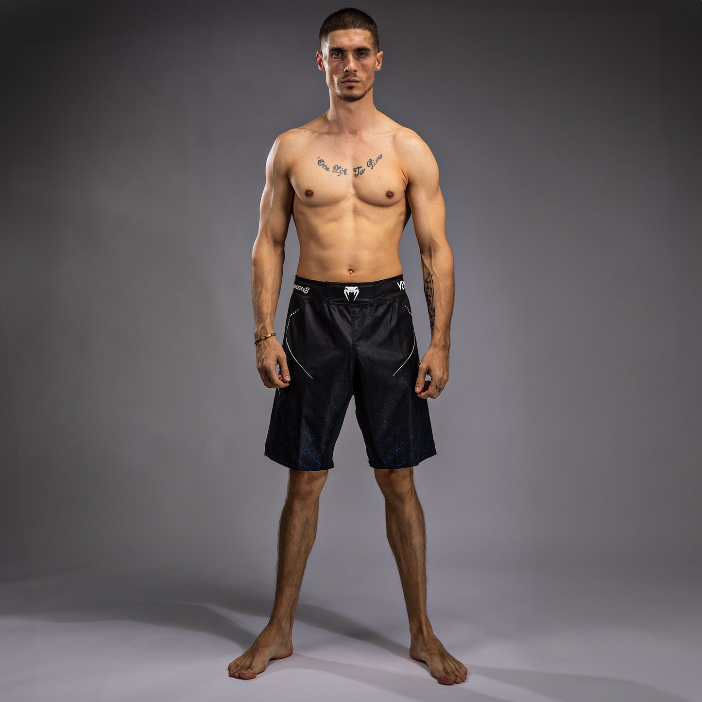 Venum x TEKKEN 8 - Jin Kazama Fight Shorts - Blue/Black/White