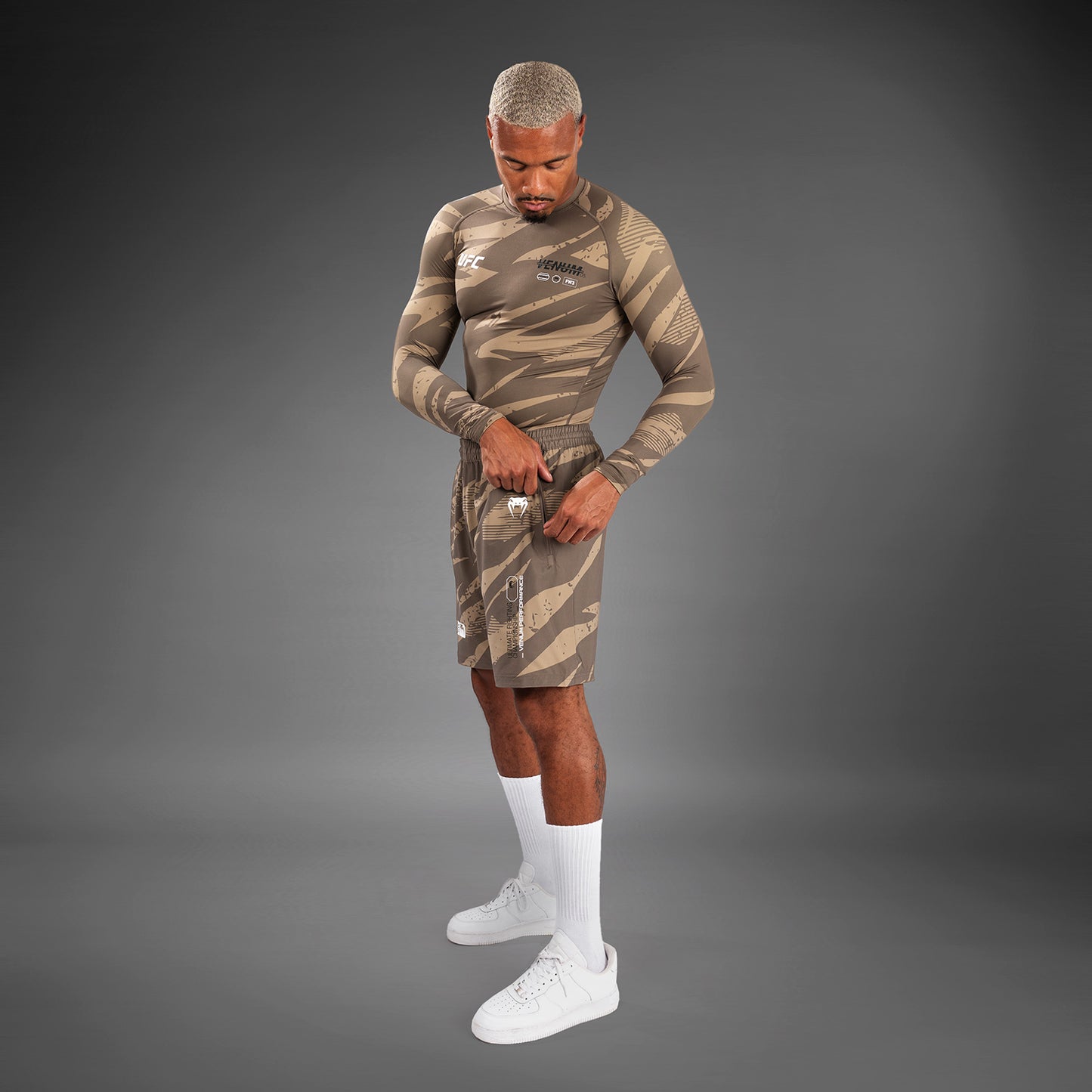 UFC Adrenaline by Venum Fight Week Performance Men’s Shorts - Desert Camo