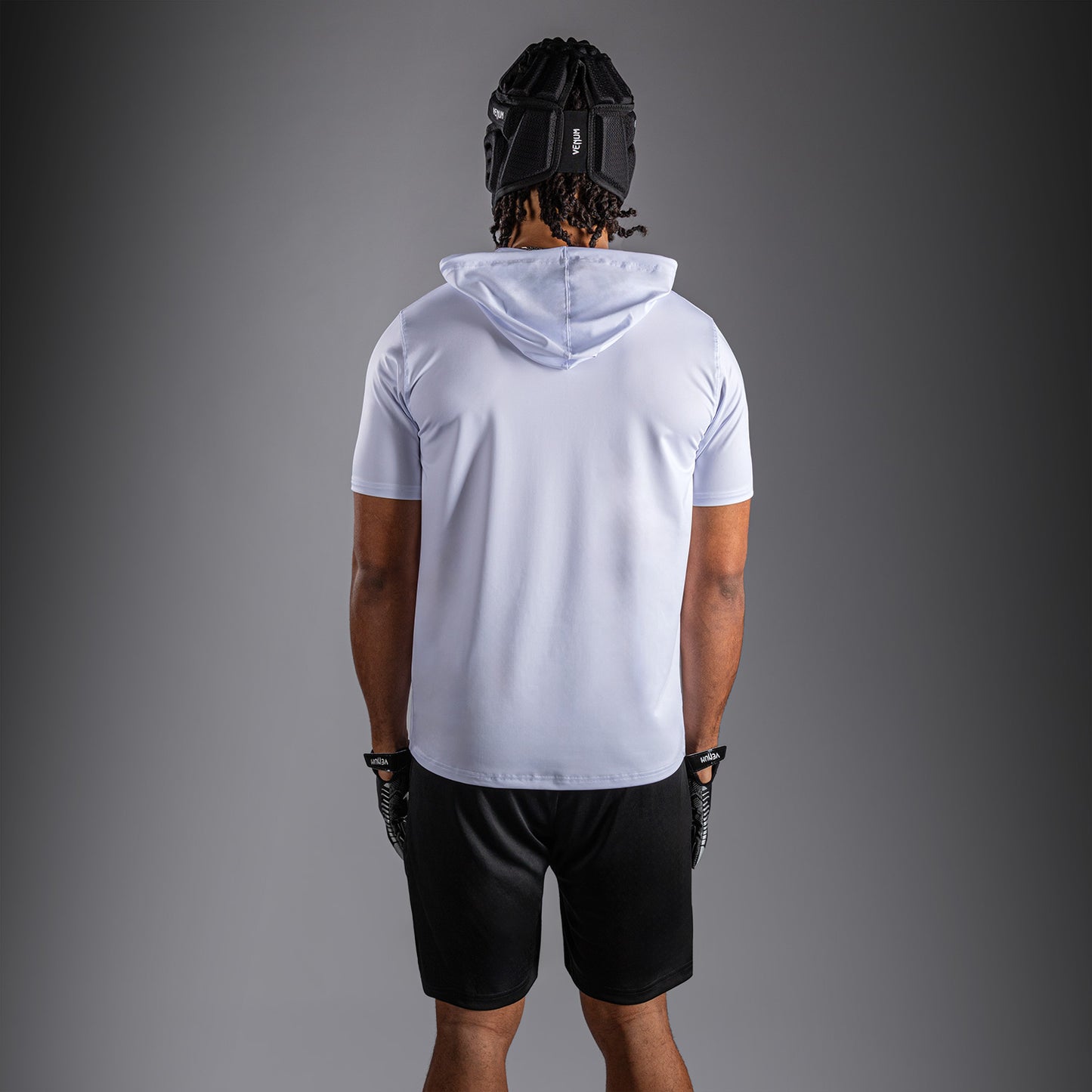 Venum Elite Short Sleeve Dry-Tech Hoodie - White