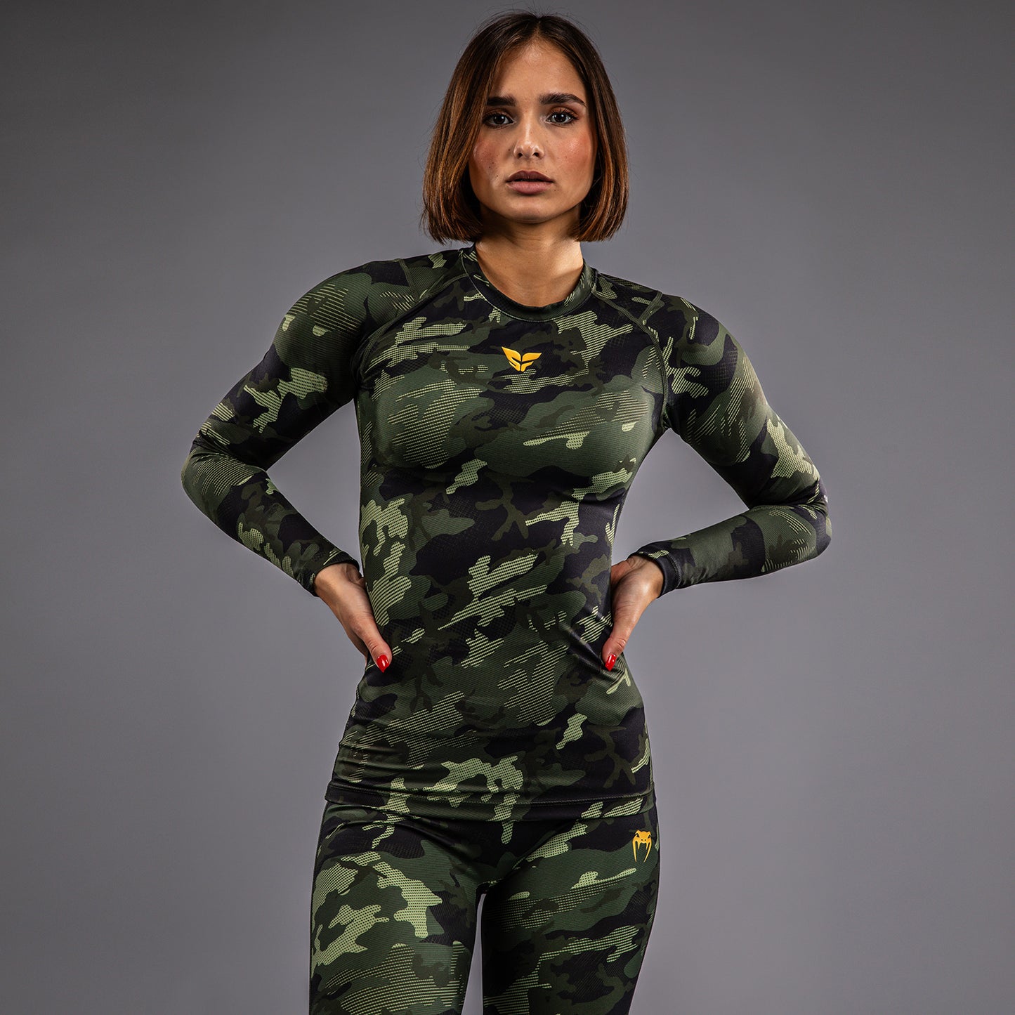 Venum x Sophia Rose Women’s Long Sleeve Rashguard - Forest Camo