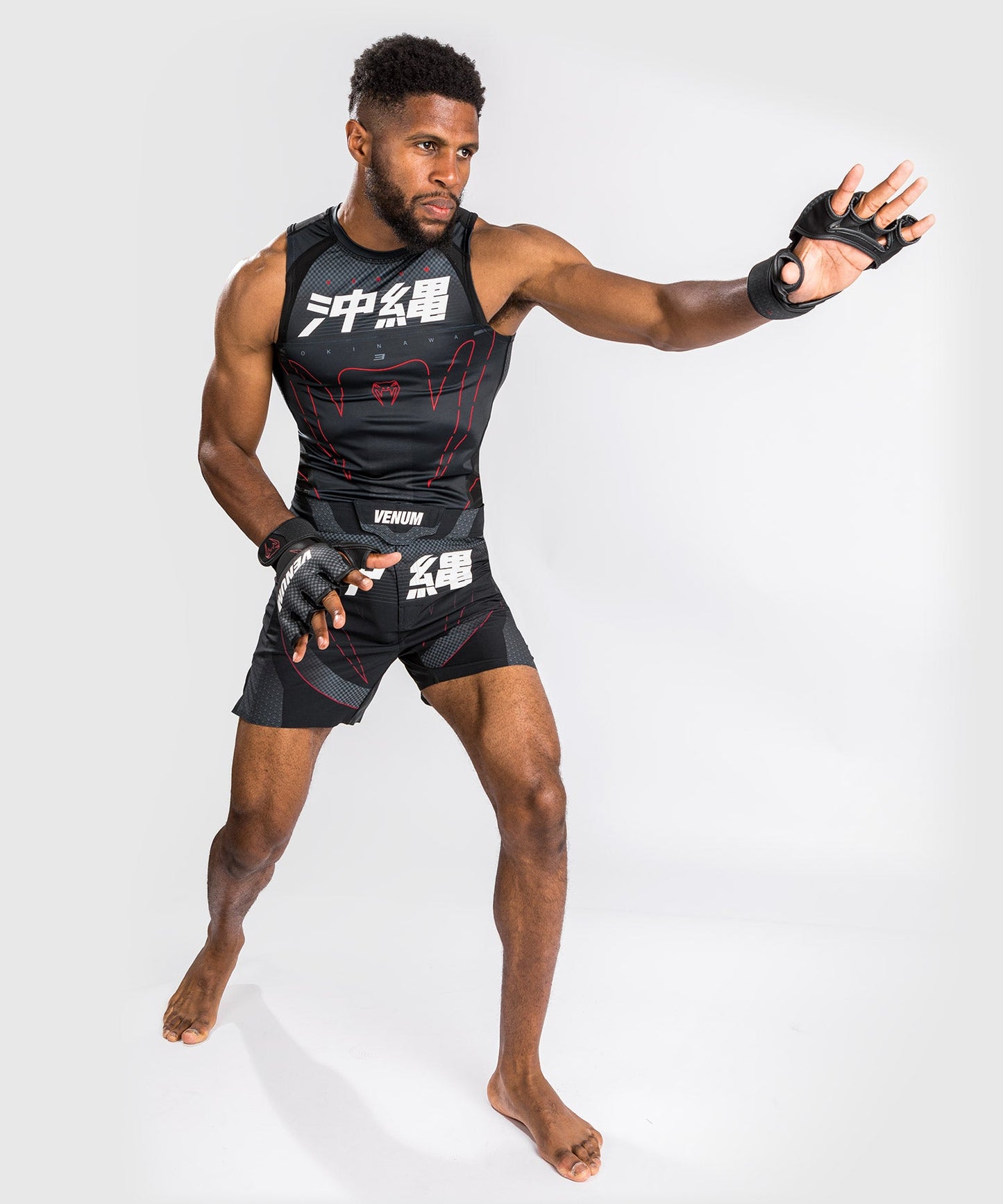 Venum Okinawa 3.0 Fightshorts  - Black/Red
