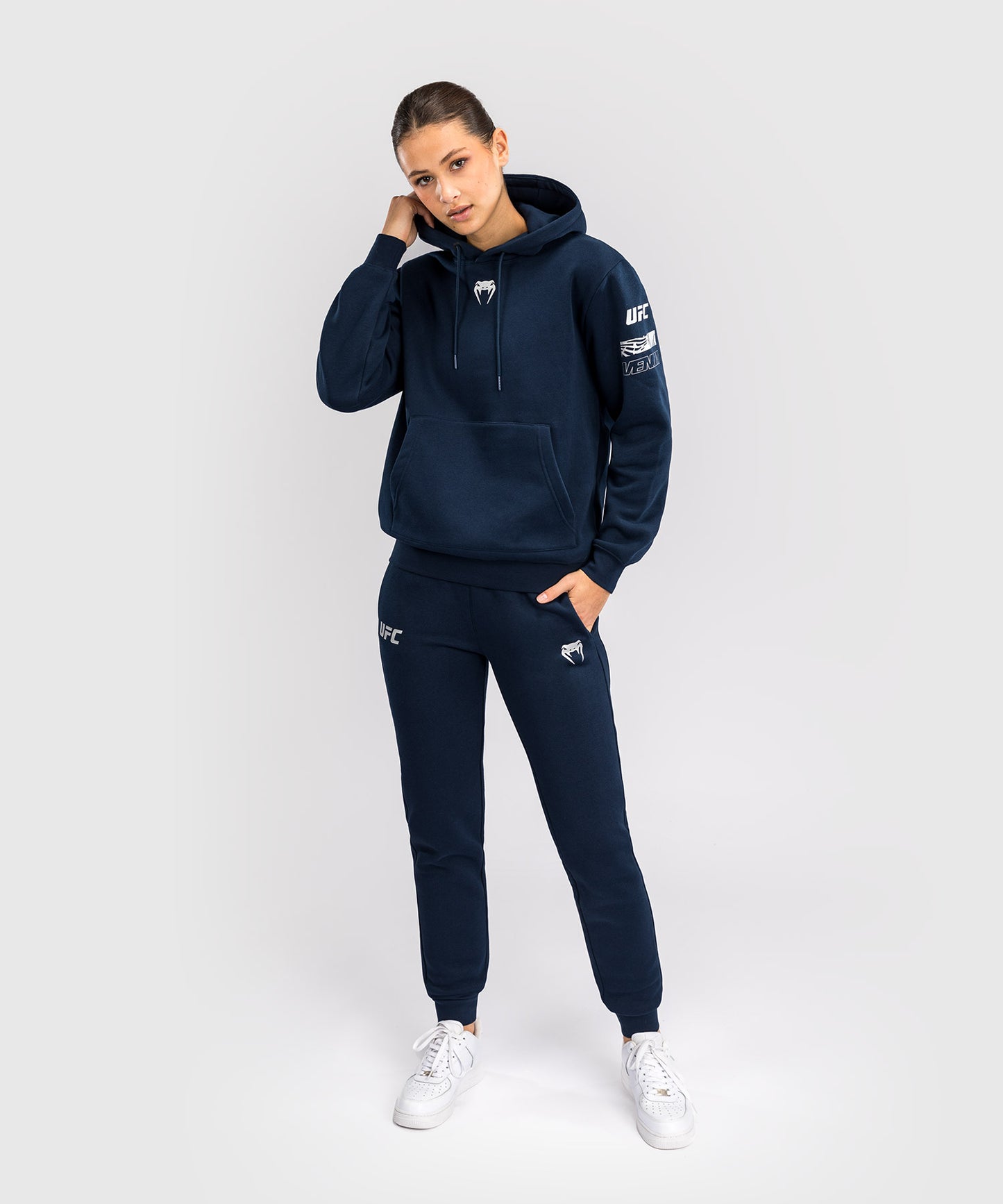 UFC Fusion by Venum Fight Week Women’s Pullover Hoodie - Solid Oceanic Blue