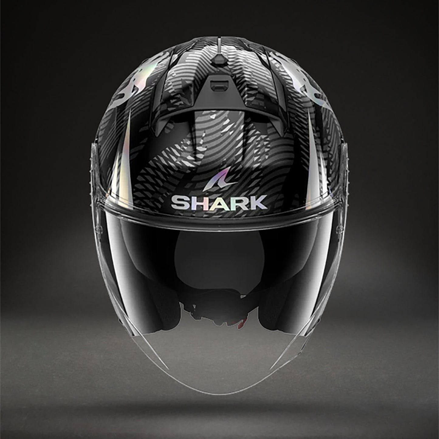 Venum x Shark SKWAL JET Motorcycle Helmet - Black Chrom Anthracite
