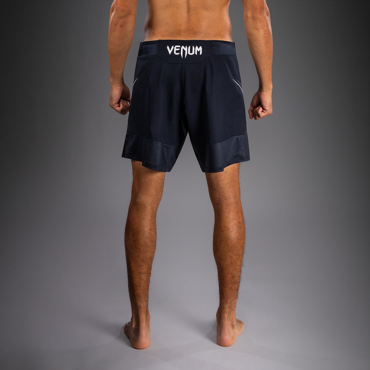 Venum G-Core Fight Shorts - Navy Blue/White