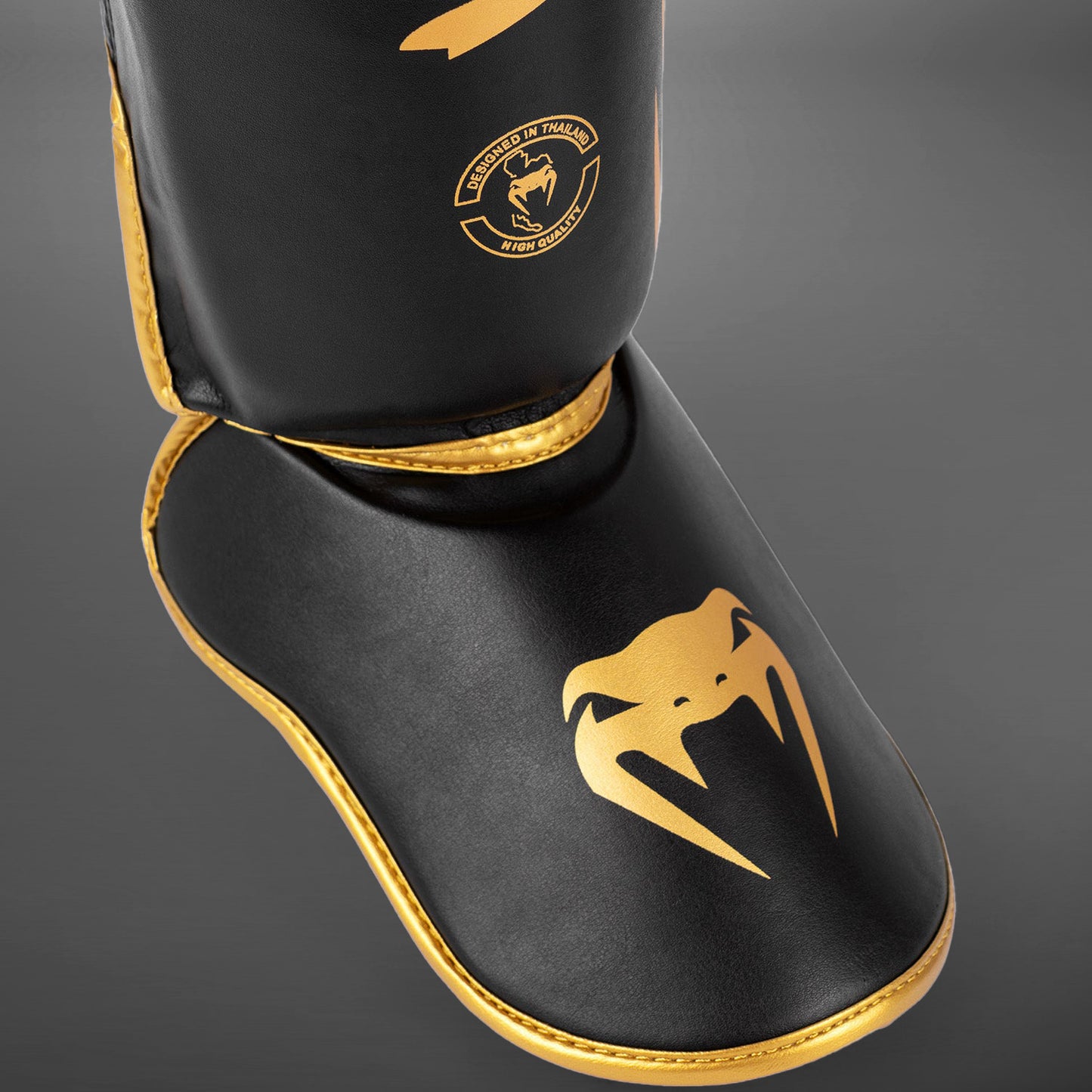 Venum Challenger Standup Shin Guards - Black/Gold