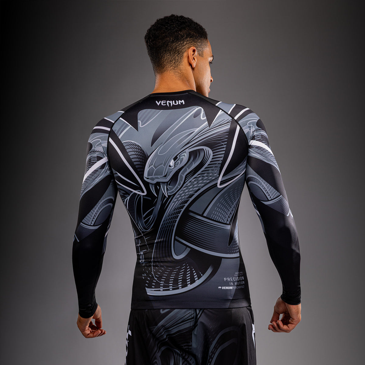 Venum Crimson Viper 2.0 Long Sleeve Rashguard - Black/Grey
