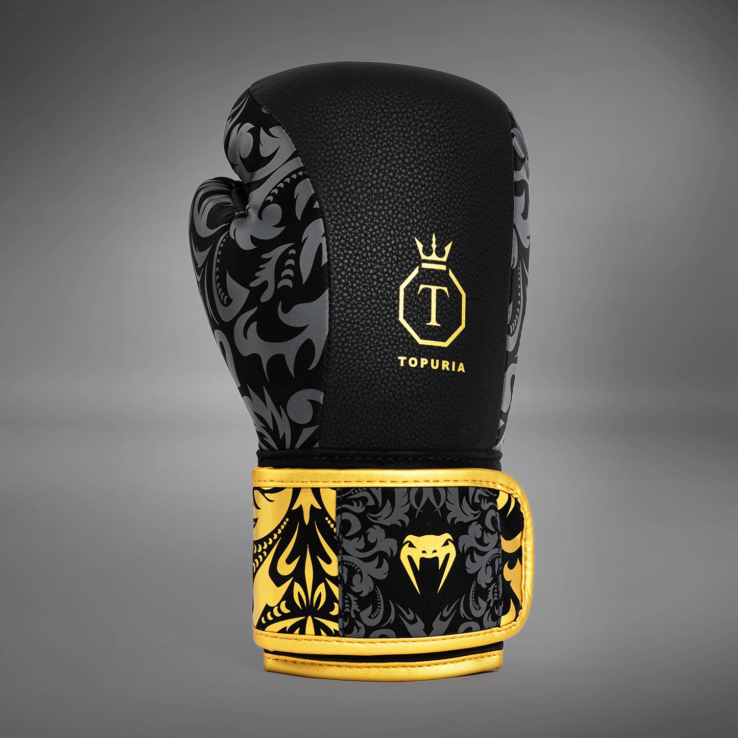 Venum x Topuria Unmatched Edition Boxing Gloves - Black/Gold