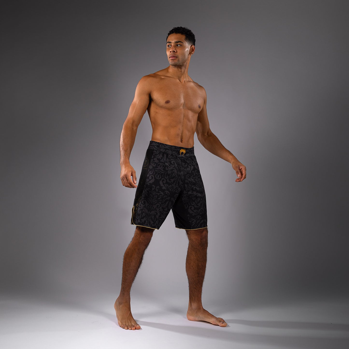 Venum x Topuria Unmatched Edition Fight Shorts - Black/Gold