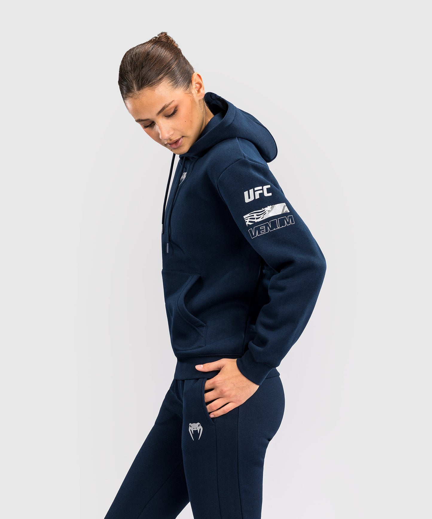 UFC Fusion by Venum Fight Week Women’s Pullover Hoodie - Solid Oceanic Blue