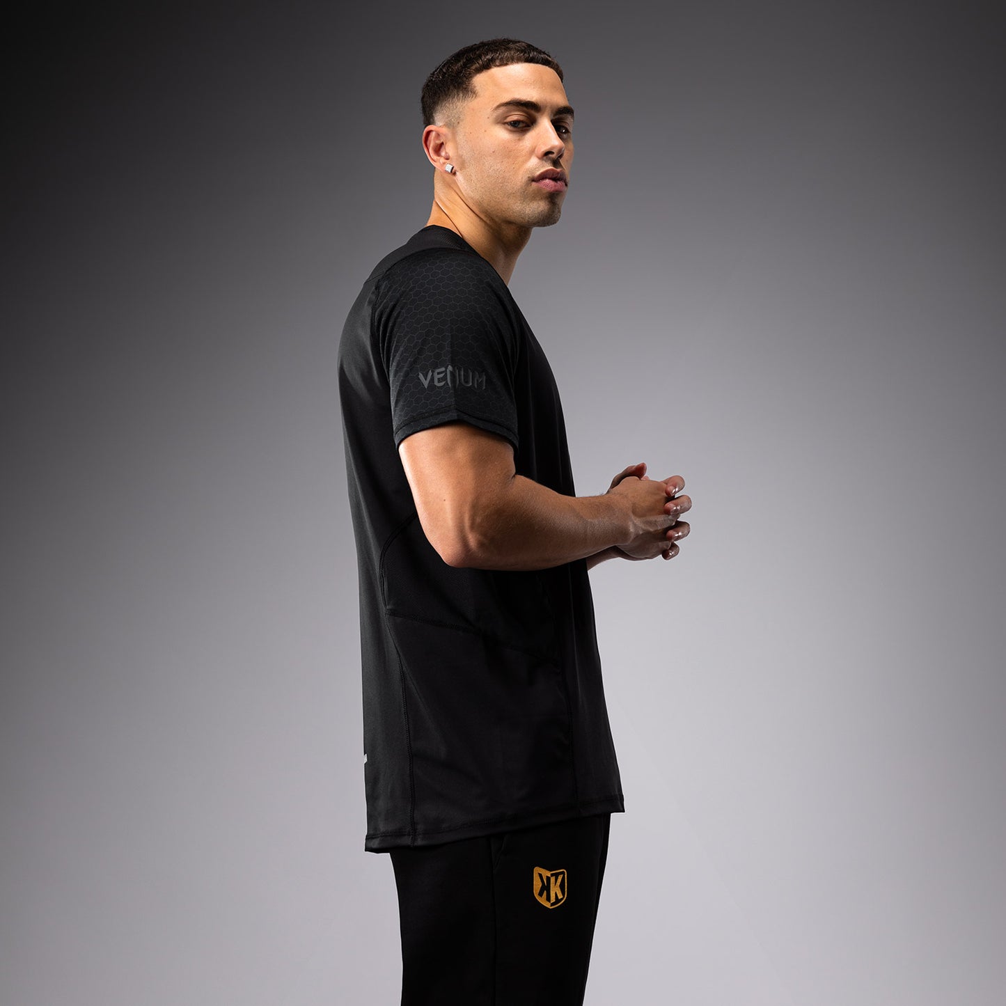 FK x Venum Hexagone MMA T-shirt - Black/Gold