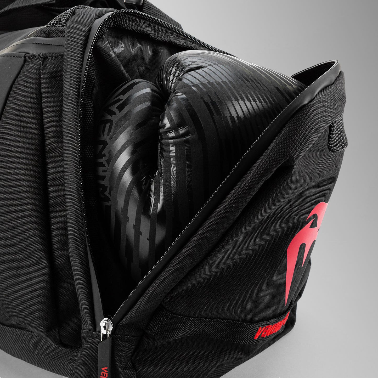 Venum Trainer Lite Evo Sports Bags (48L) - Black/Red