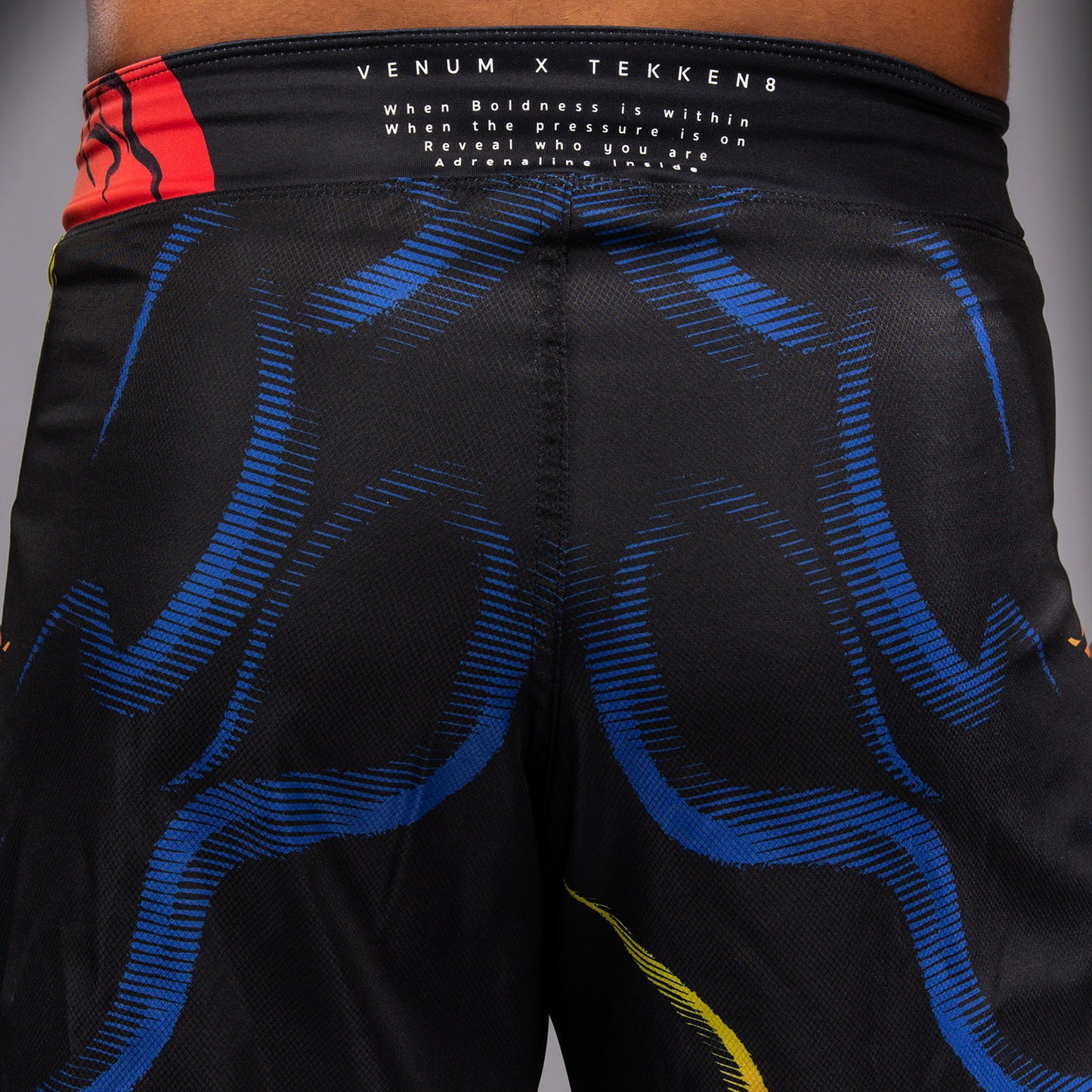 Venum x TEKKEN 8 Fight Shorts - Yoshimitsu - Black/Orange