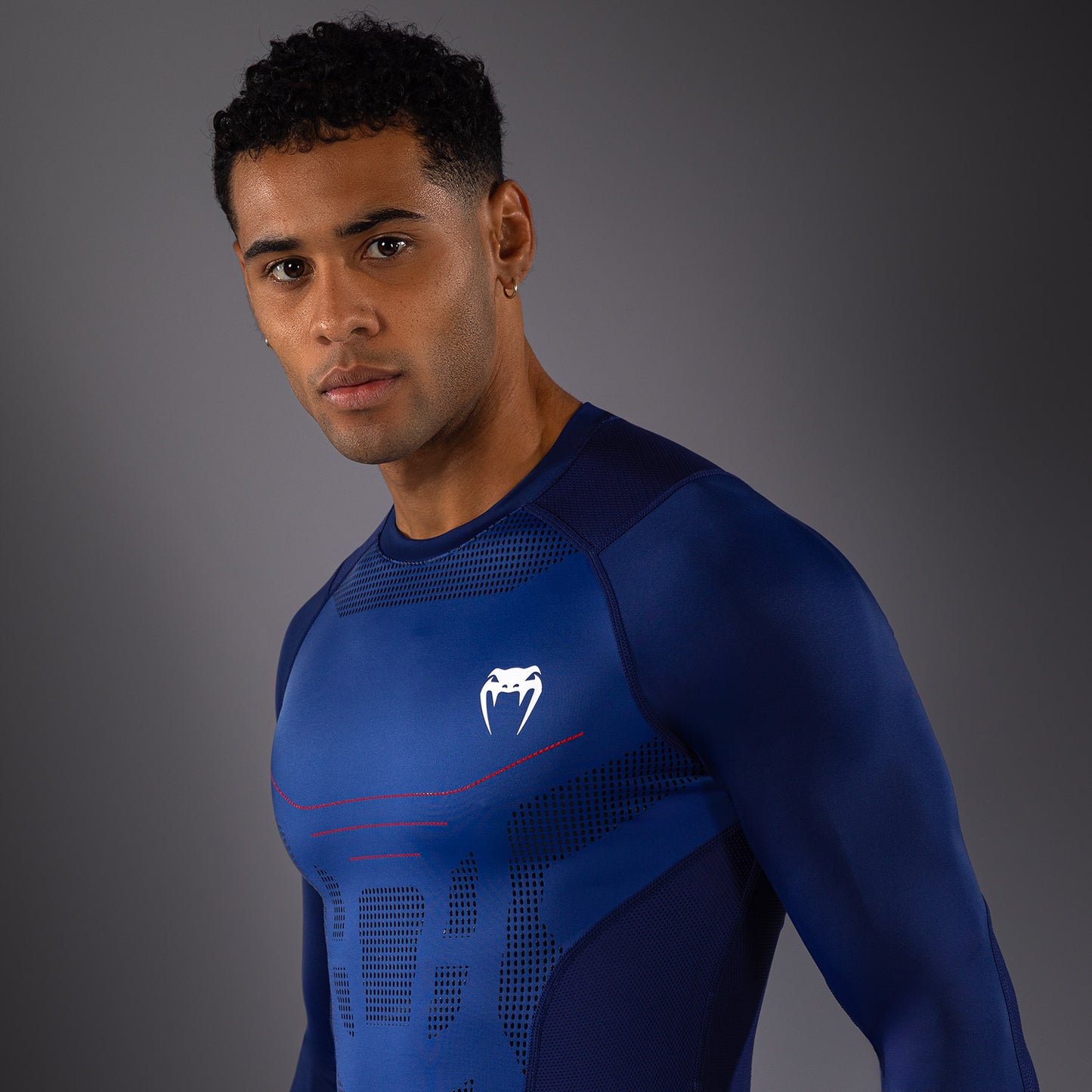 Venum Technical 3.0 Long Sleeve Rashguard - Night Blue