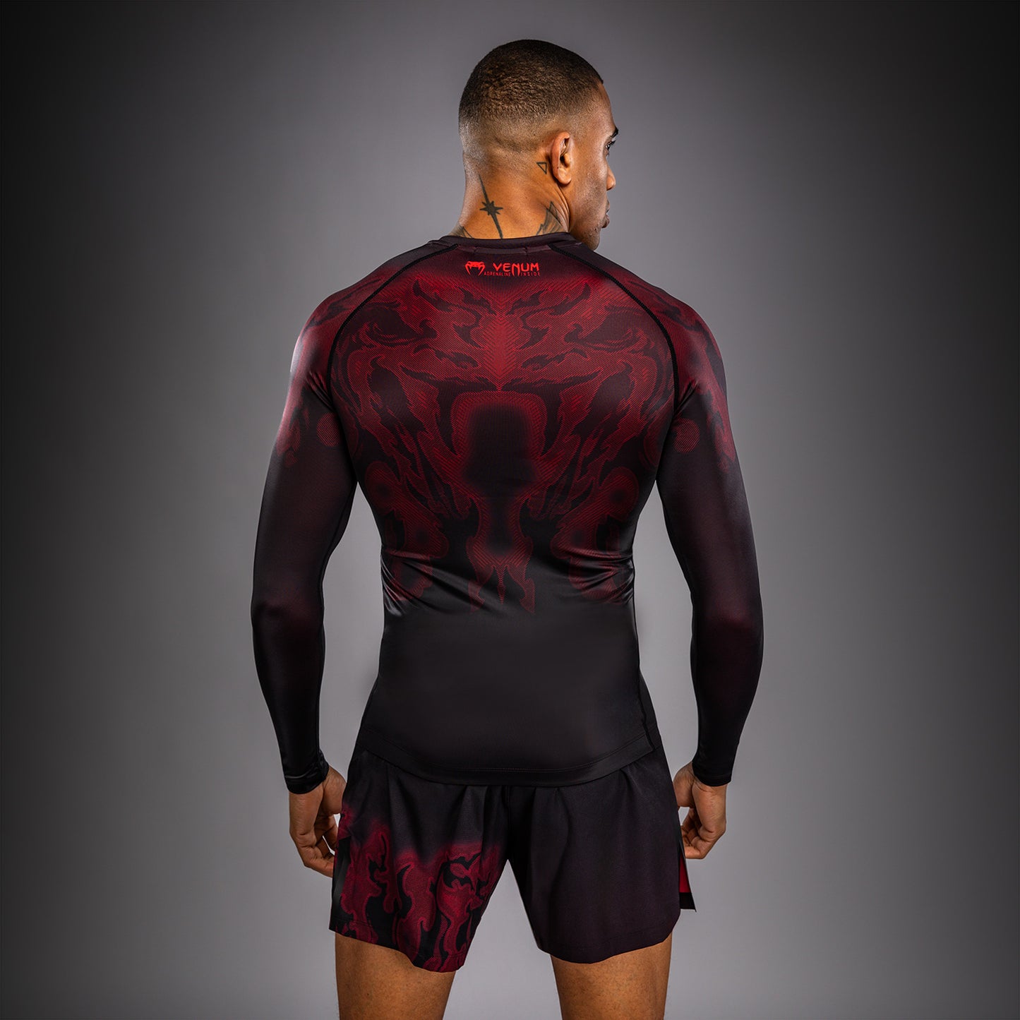 Venum Spectre Long Sleeve Rashguard - Black/Red