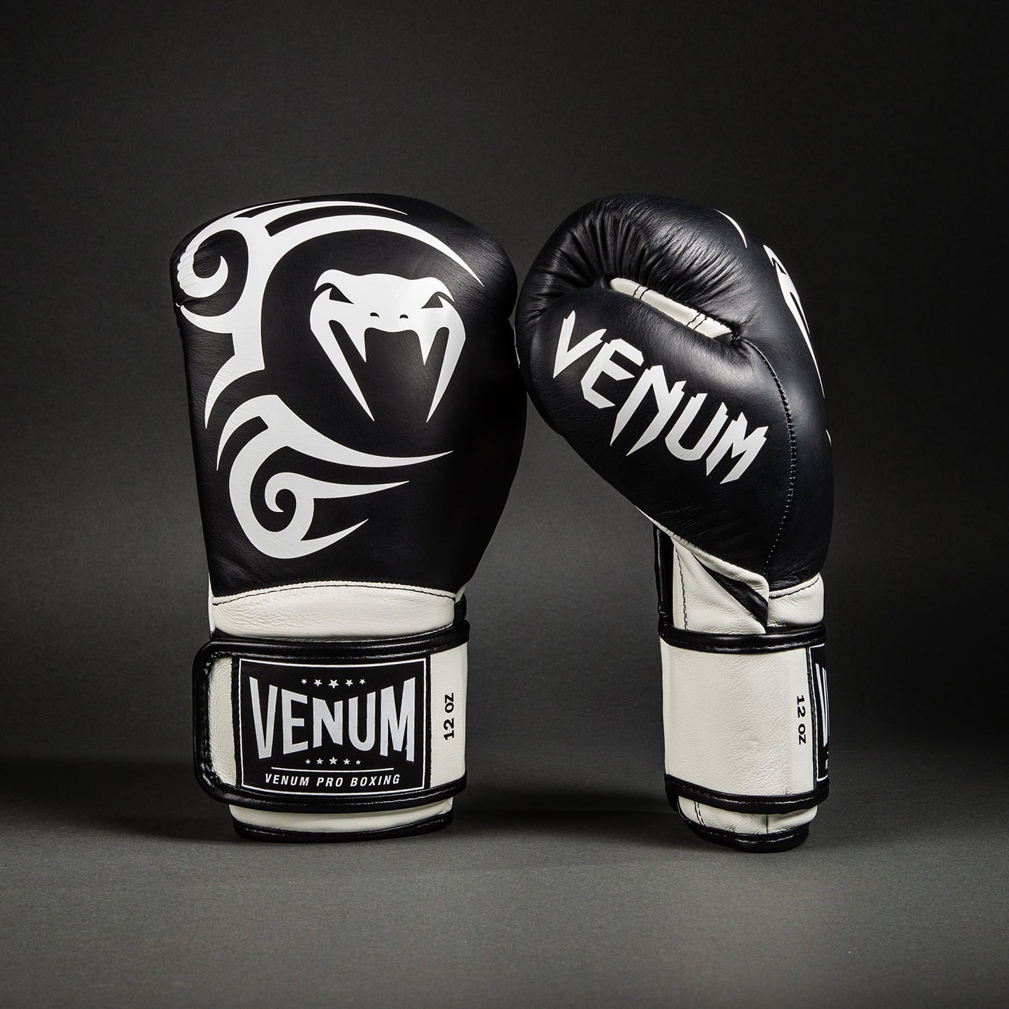 Venum Giant 2.0 Mike Tyson Pro Boxing Gloves - Deep Black/Optical White