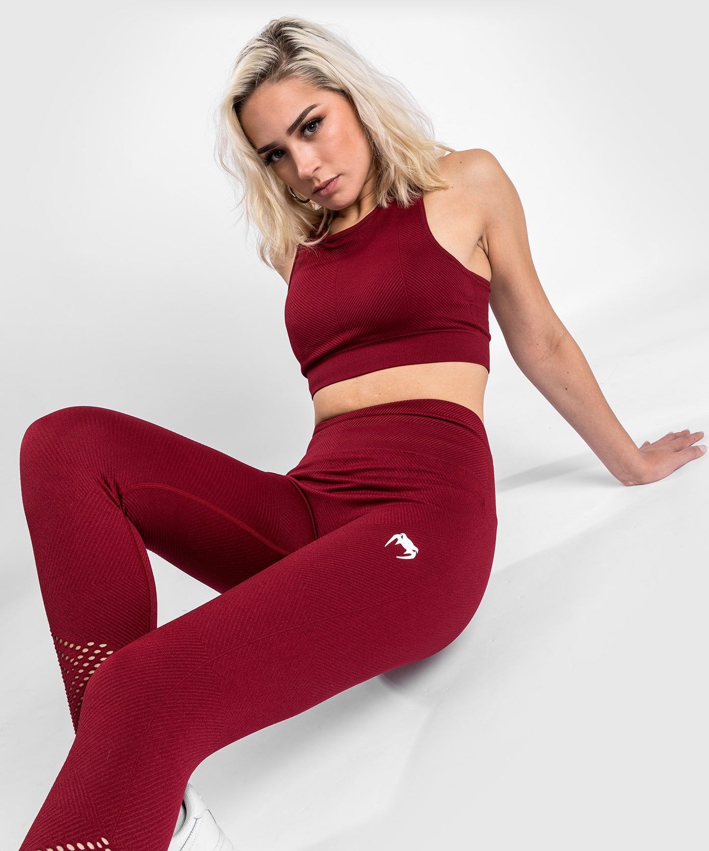 Venum Sparring Seamless 7/8 Leggings - For Women - Burgundy