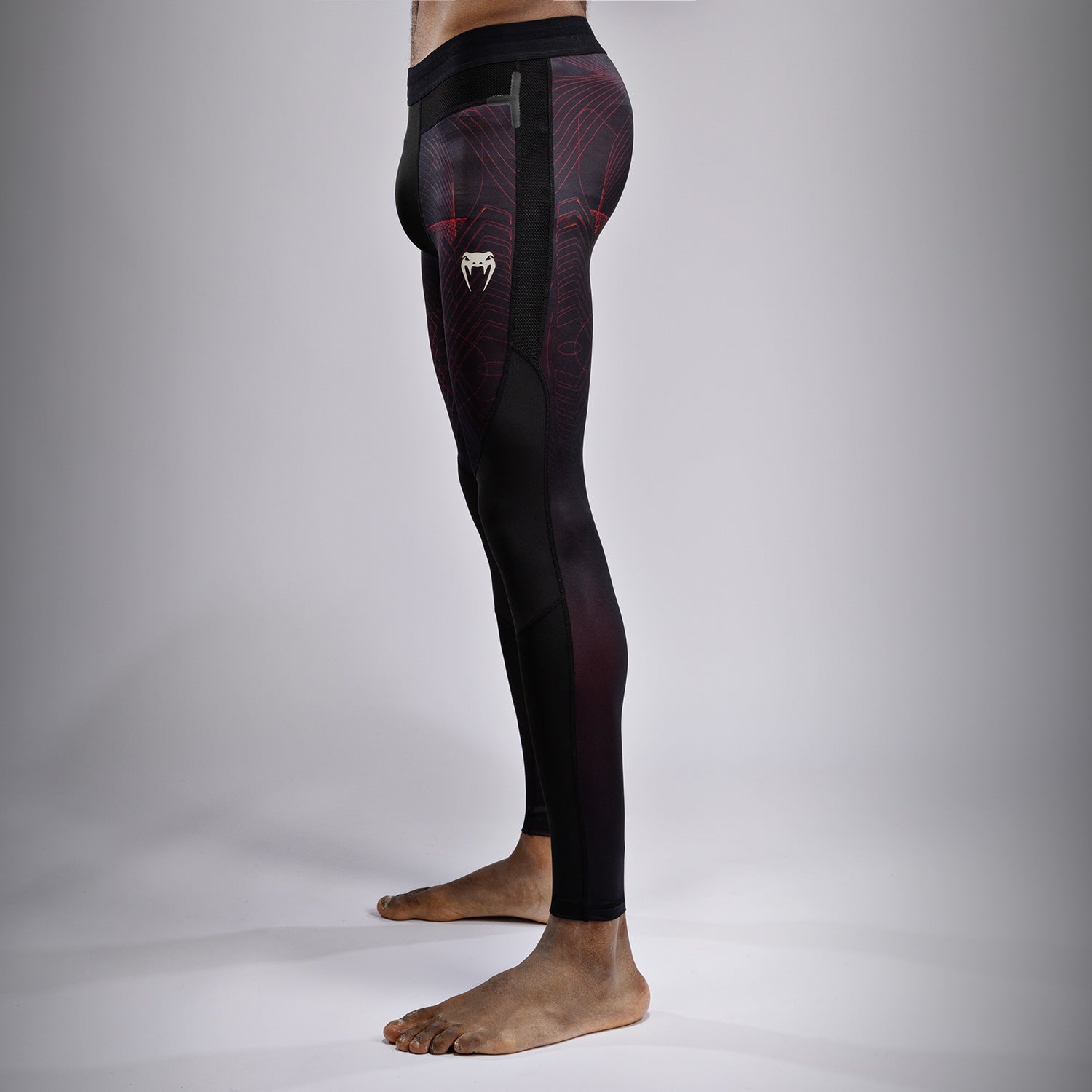 Venum G-Fit Air Men's Spats - Deep Black/Fire Red