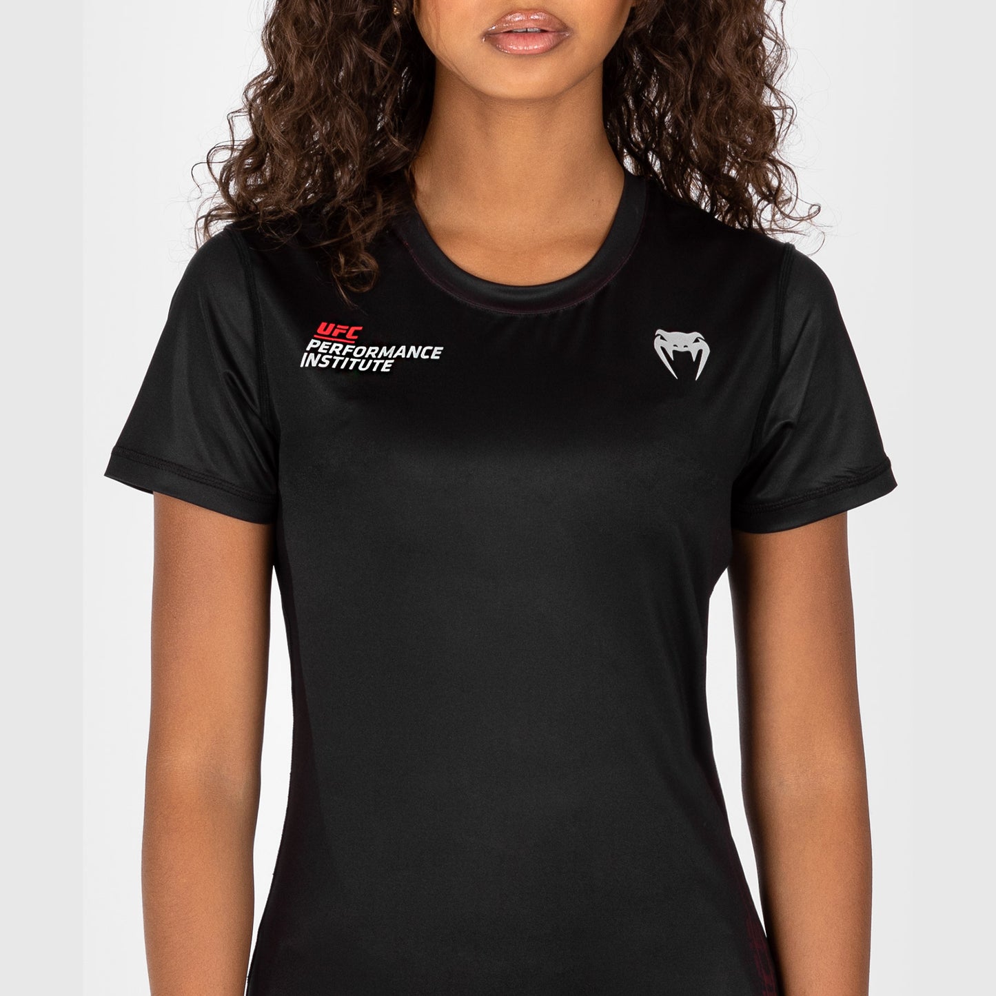 UFC Venum Performance Institute 2.0 Women’s Dry-Tech Shirt - Black/Red