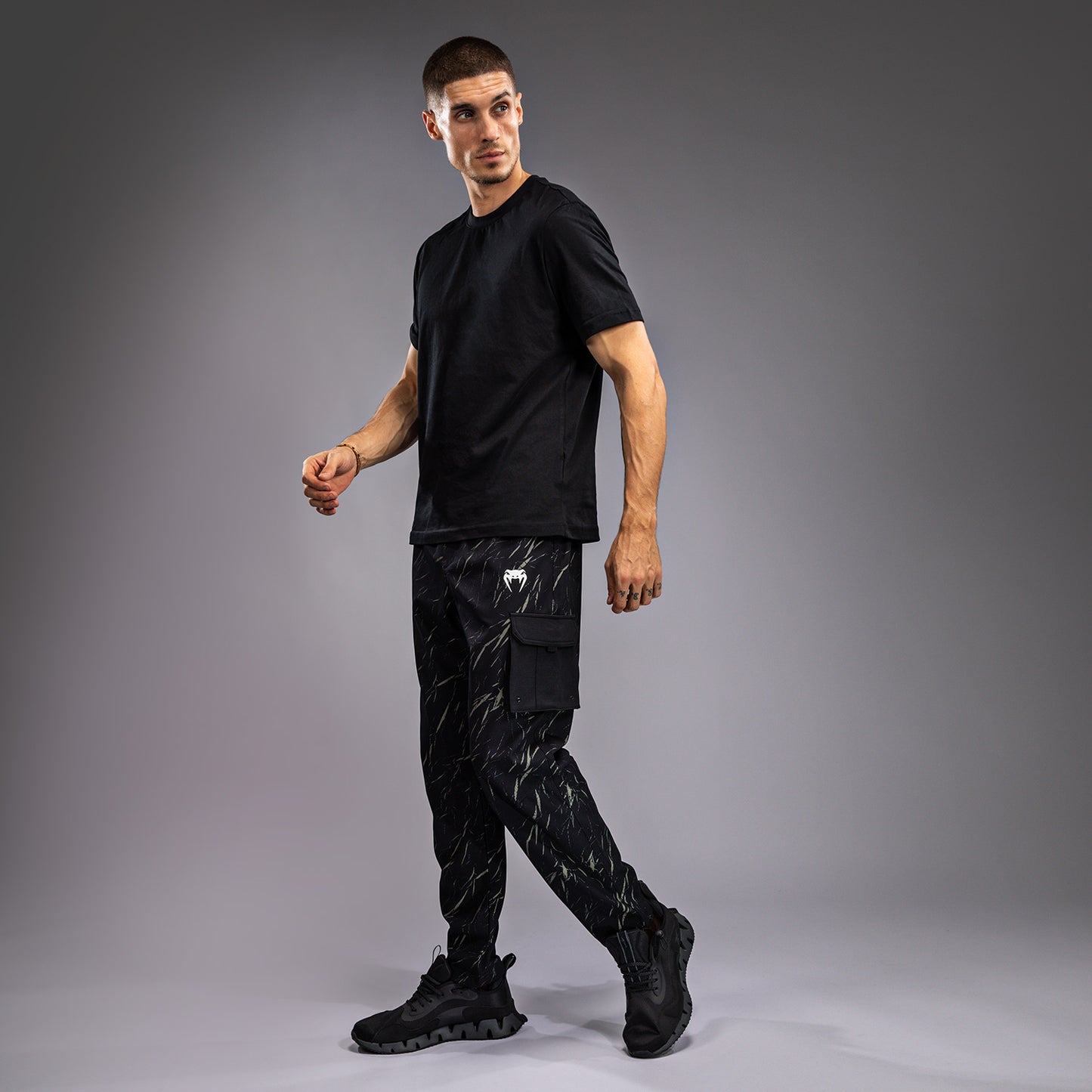 Venum Trooper Men's Tracksuit Pants - Black/Stone Sand