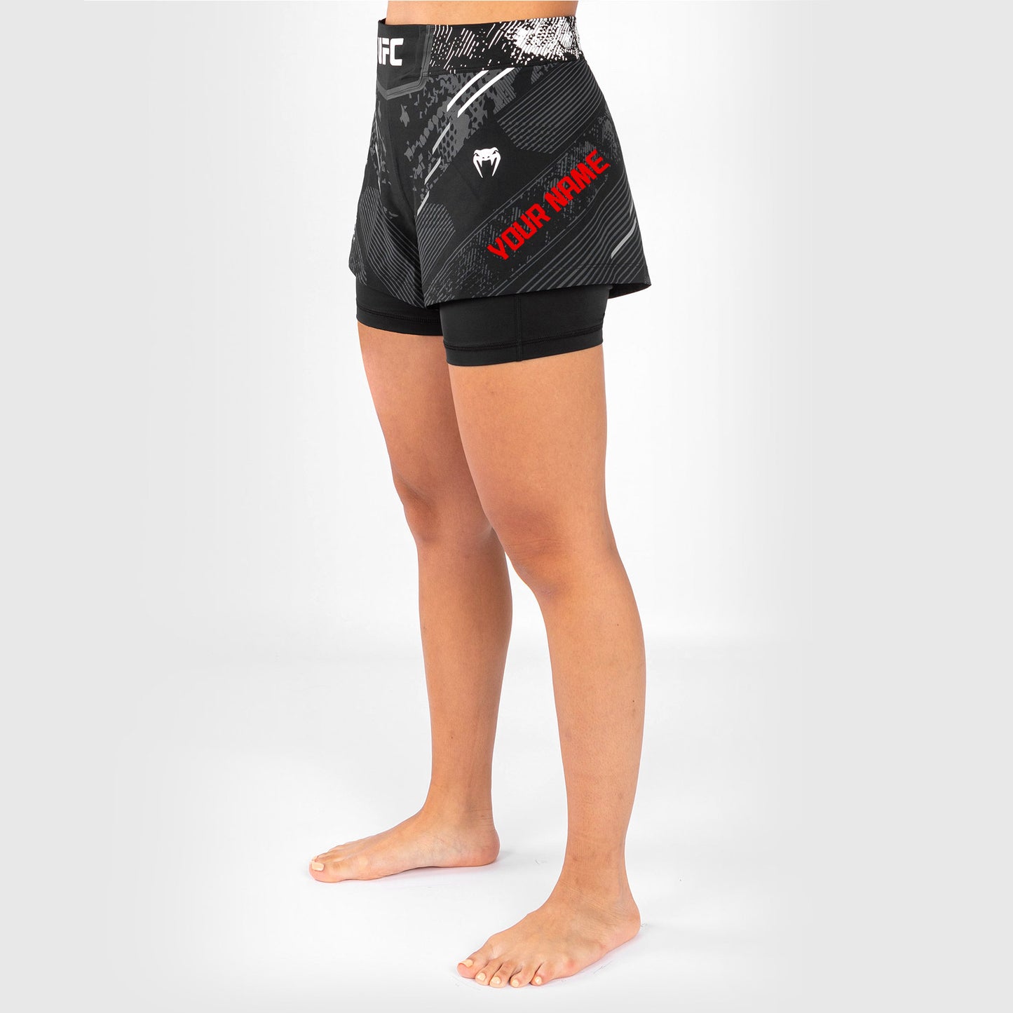 UFC Adrenaline by Venum Personalized Authentic Fight Night Women’s Fight Short - Black