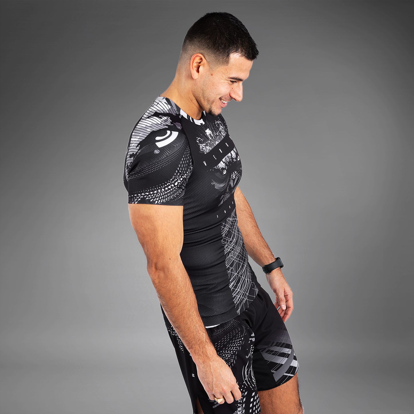 Venum Gorilla Jungle Rashguards Short Sleeves - Black/White