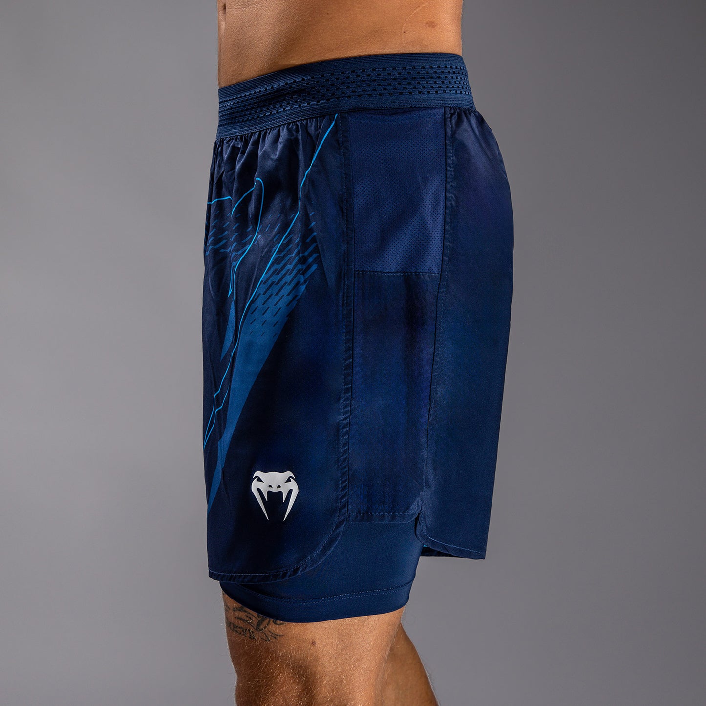 Venum x Top Rank Original Men's Training Shorts - Navy Blue
