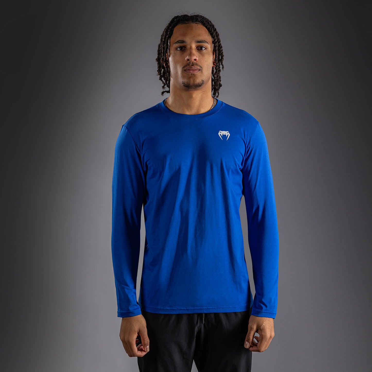 Venum Lineup Long Sleeve T-Shirt - Royal blue/White