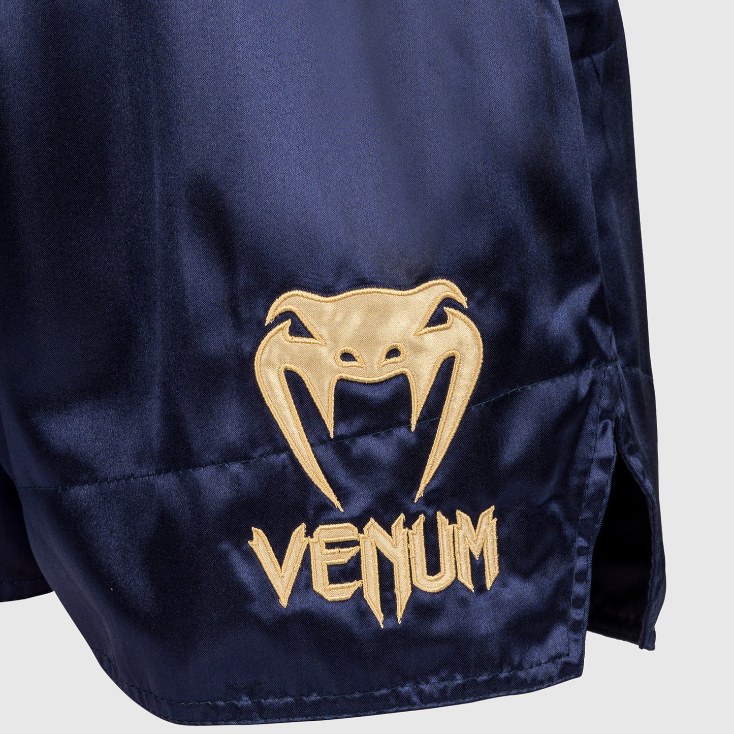 Venum Classic Muay Thai Shorts - Navy Blue/Gold