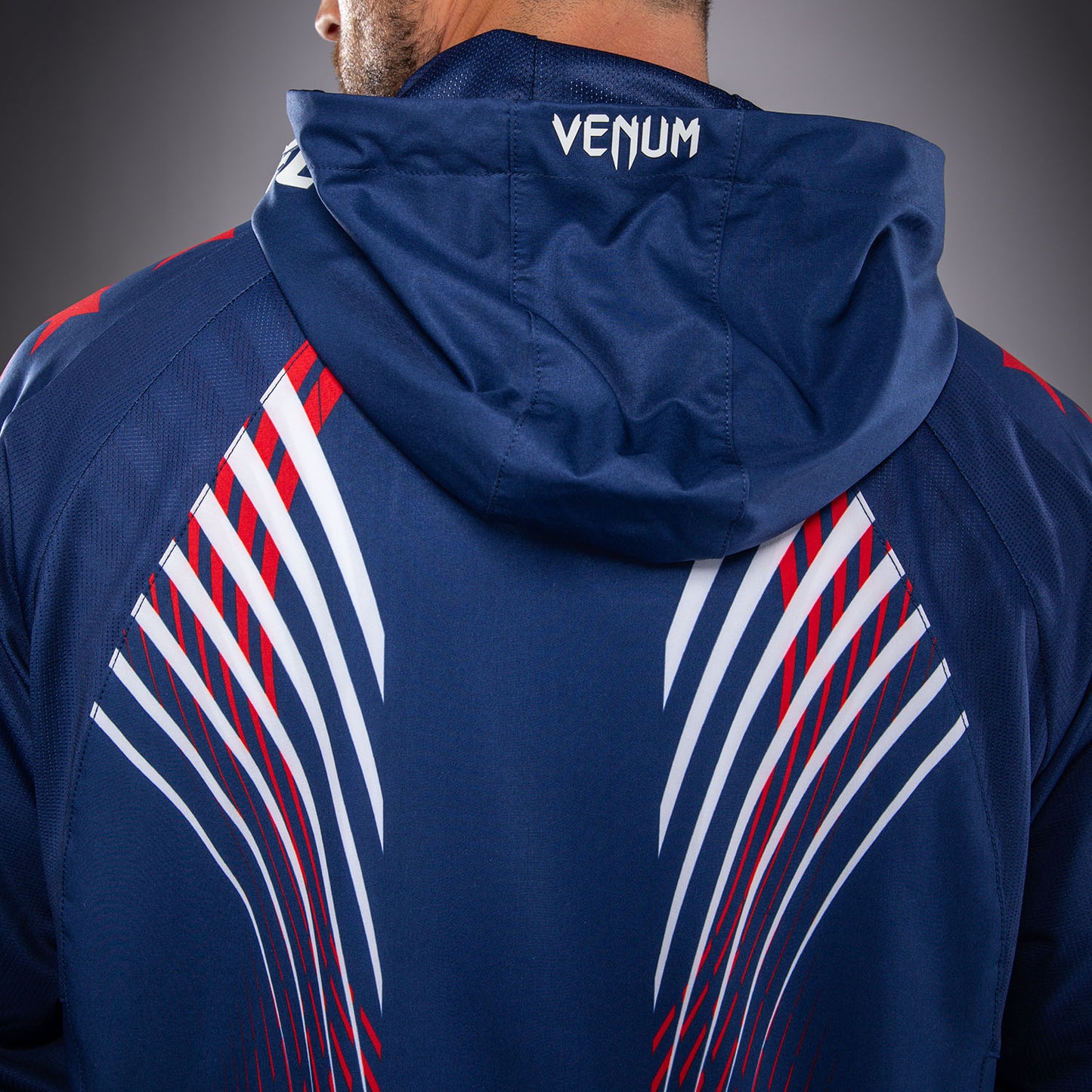 Men's Official UFC Freedom 250 by Venum Blue Authentic Fight Night Walkout Hoodie