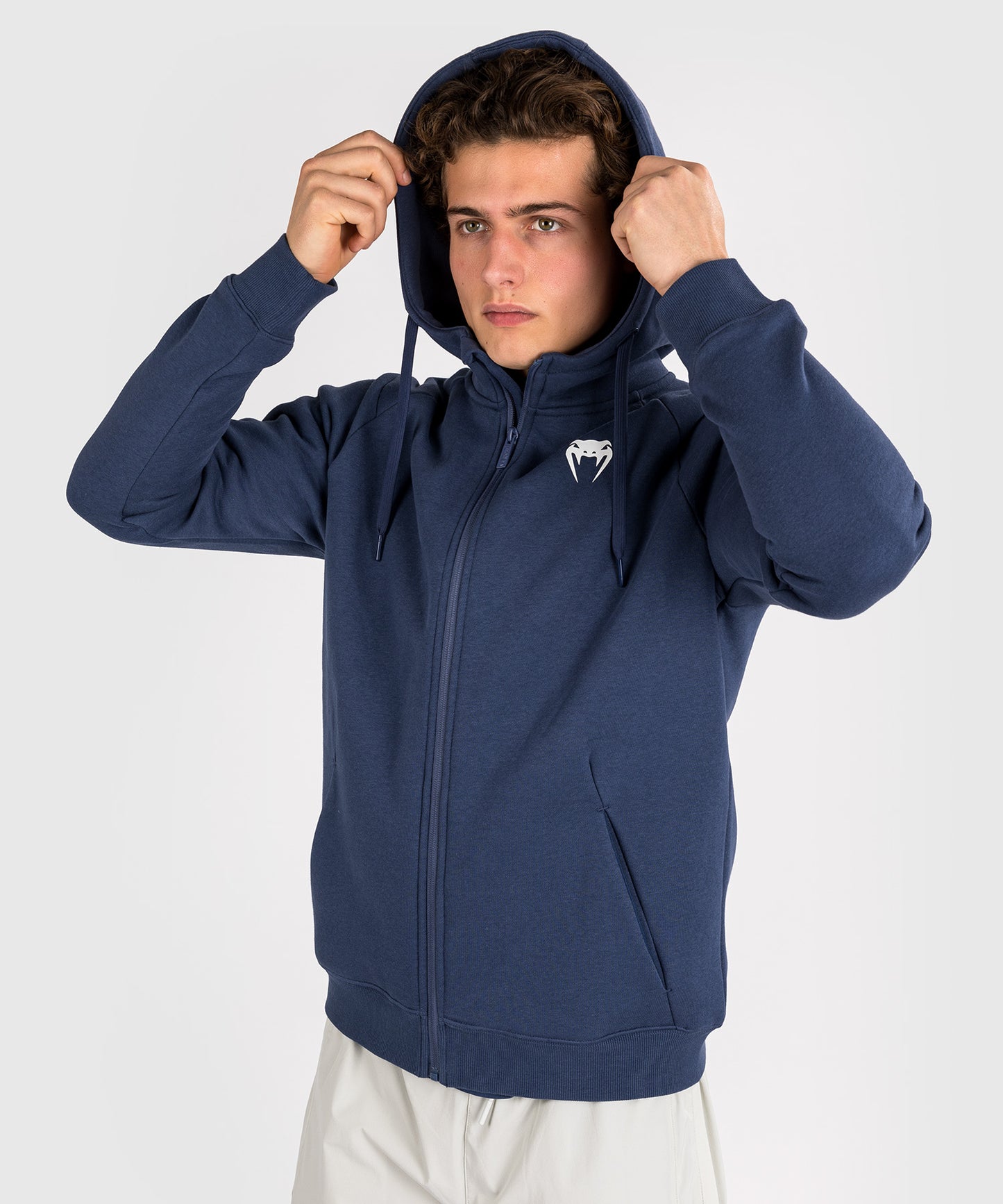 Venum Strikeland  Full Zip Hoodie - Navy Blue