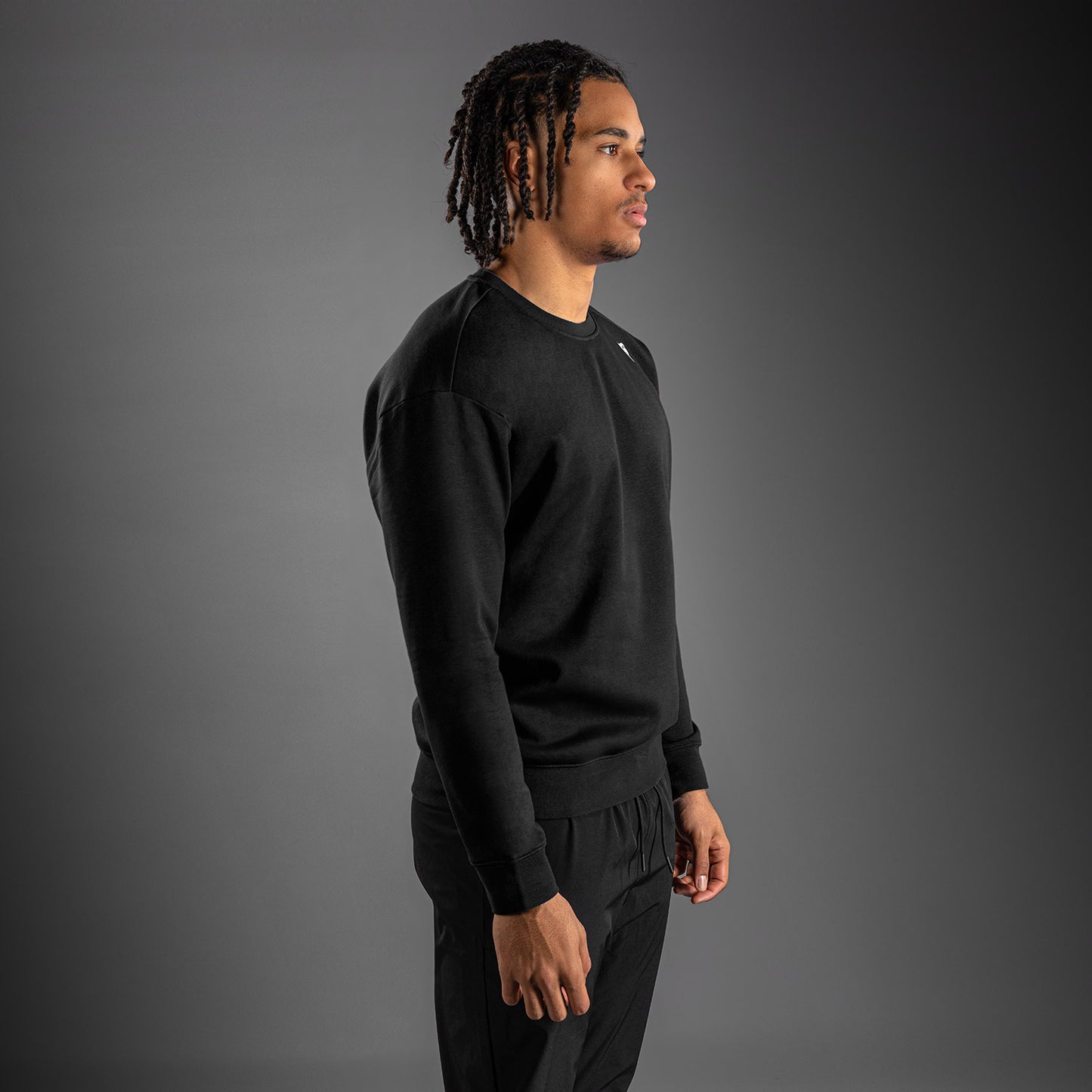 Venum Lineup Fleece Crew - Black/White