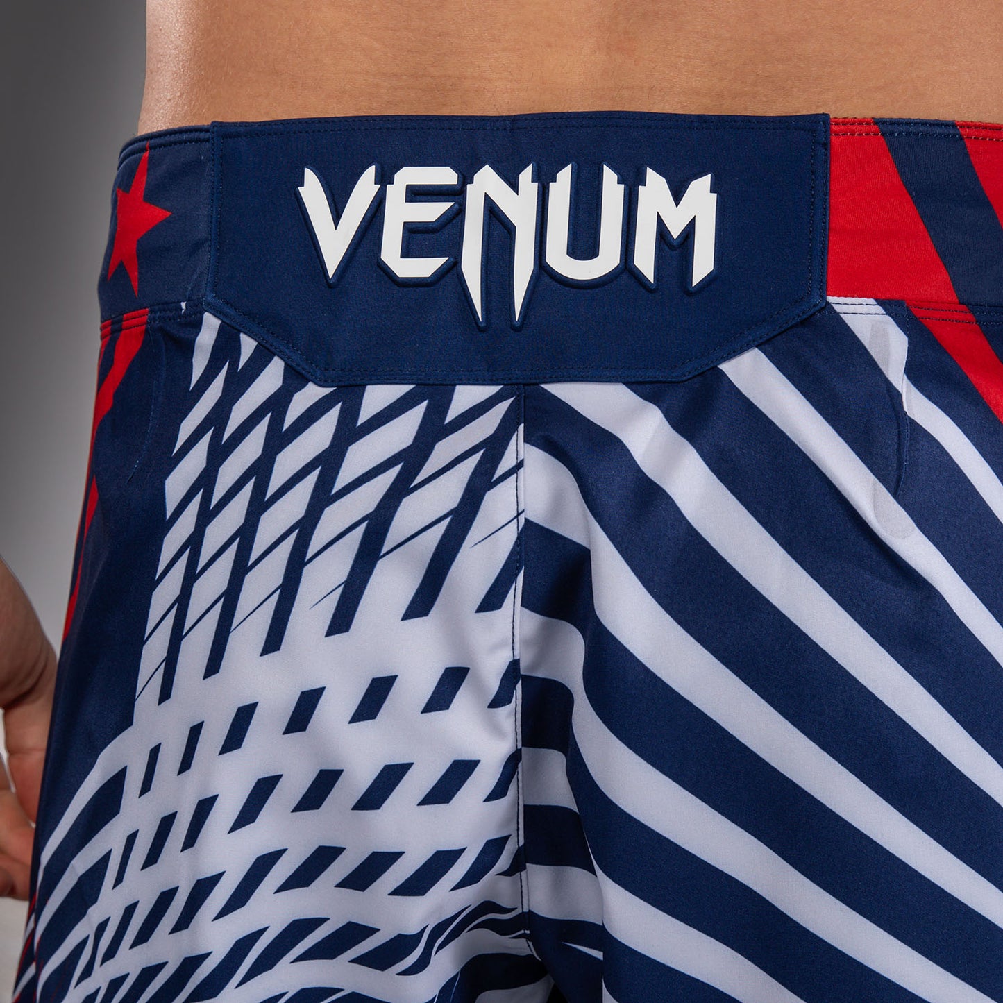 Men's Official UFC Freedom 250 by Venum Blue Authentic Fight Night Short Fit Fight Short
