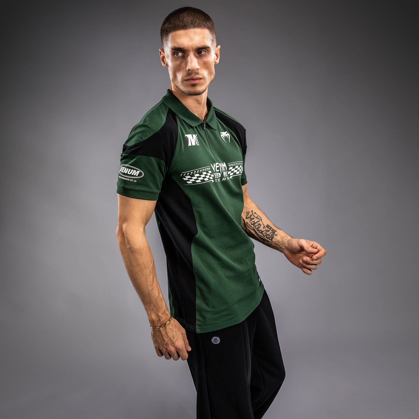 Venum Motorsport Cotton Polo - Deep Forest
