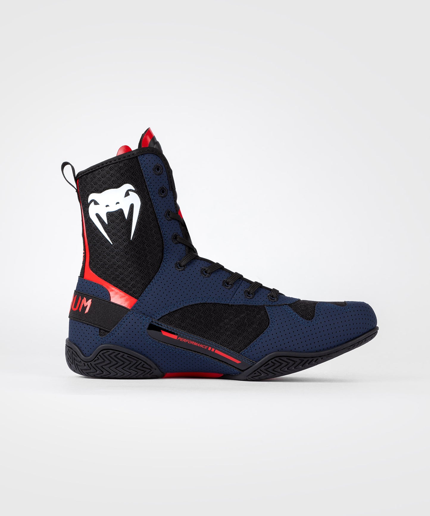 Venum Elite Boxing Shoes - Navy/Black/Red