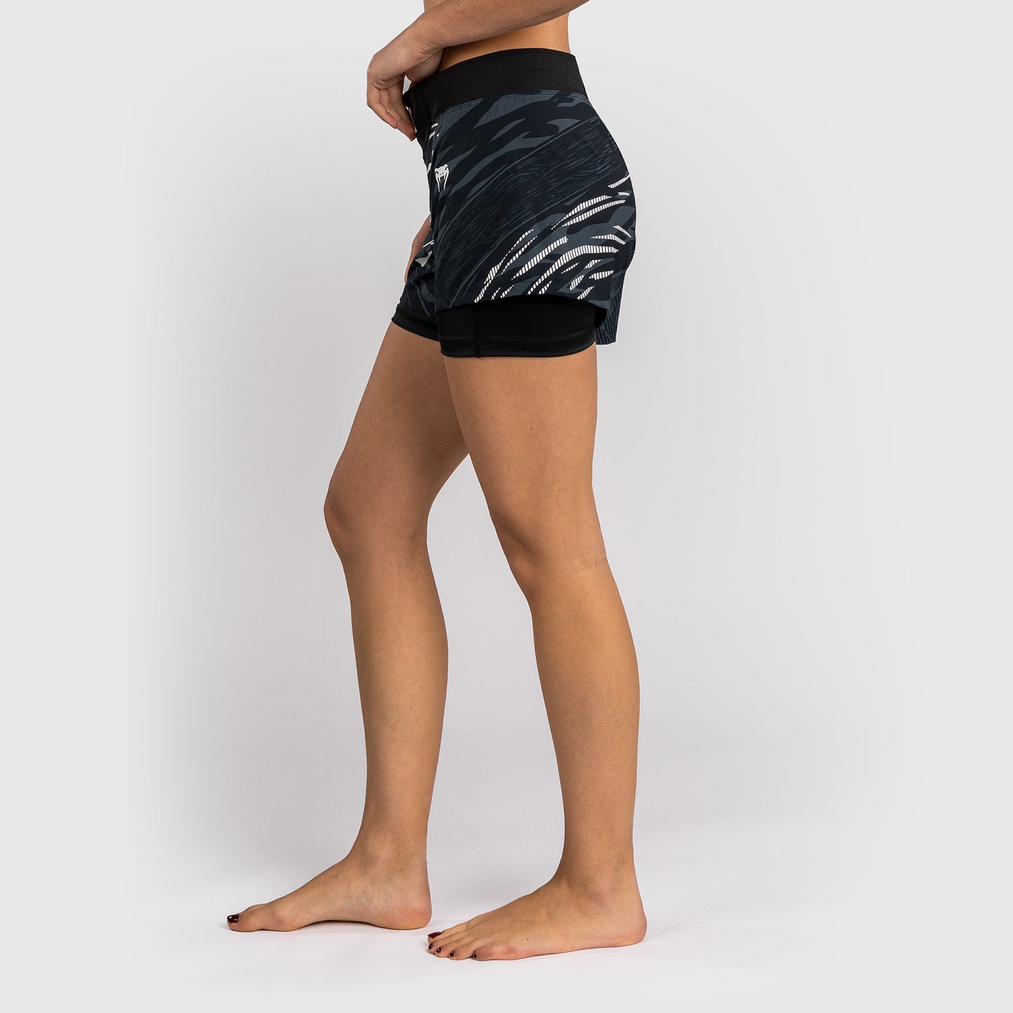 UFC Fusion by Venum Personalized Authentic Fight Night Women's Fight Short - Black