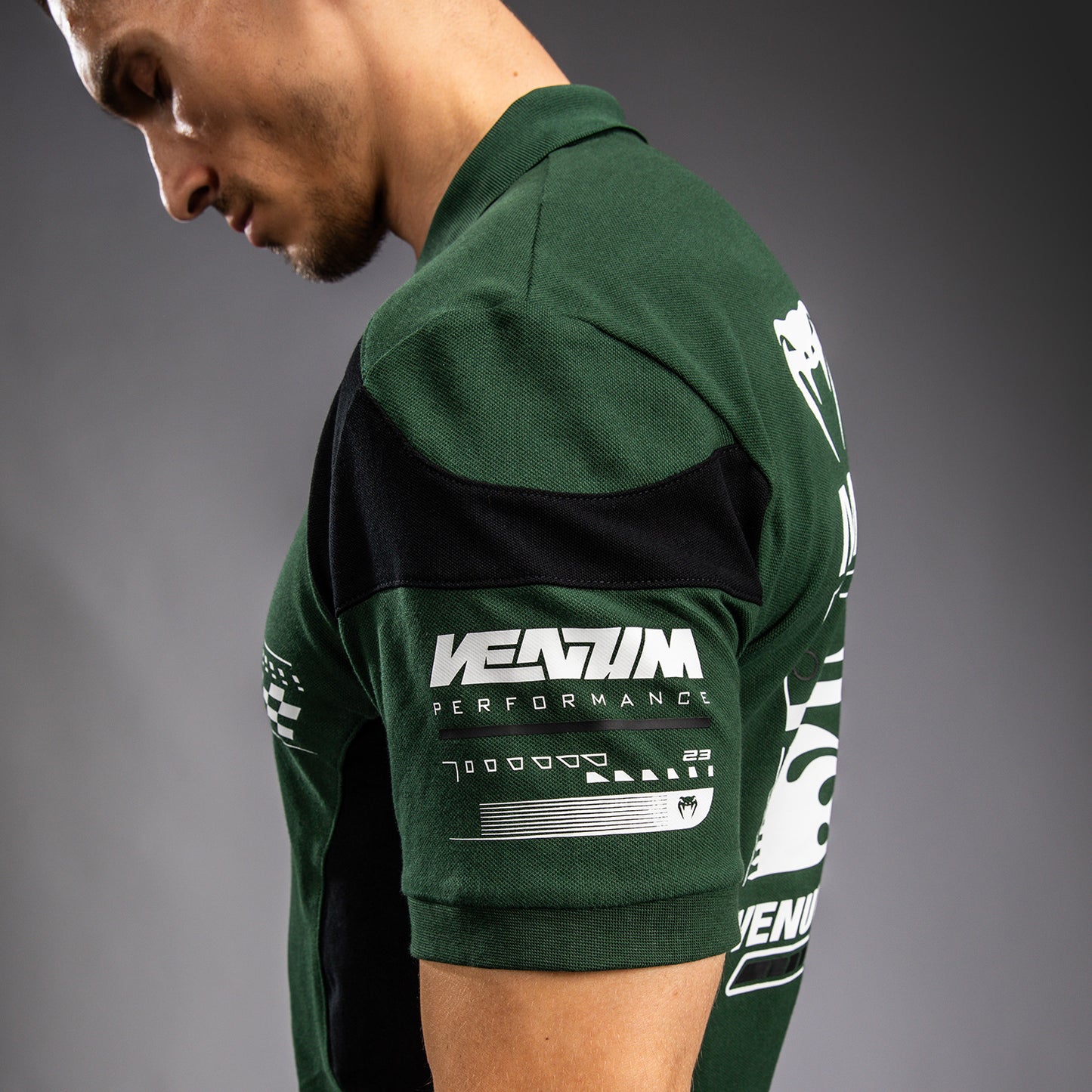 Venum Motorsport Cotton Polo - Deep Forest