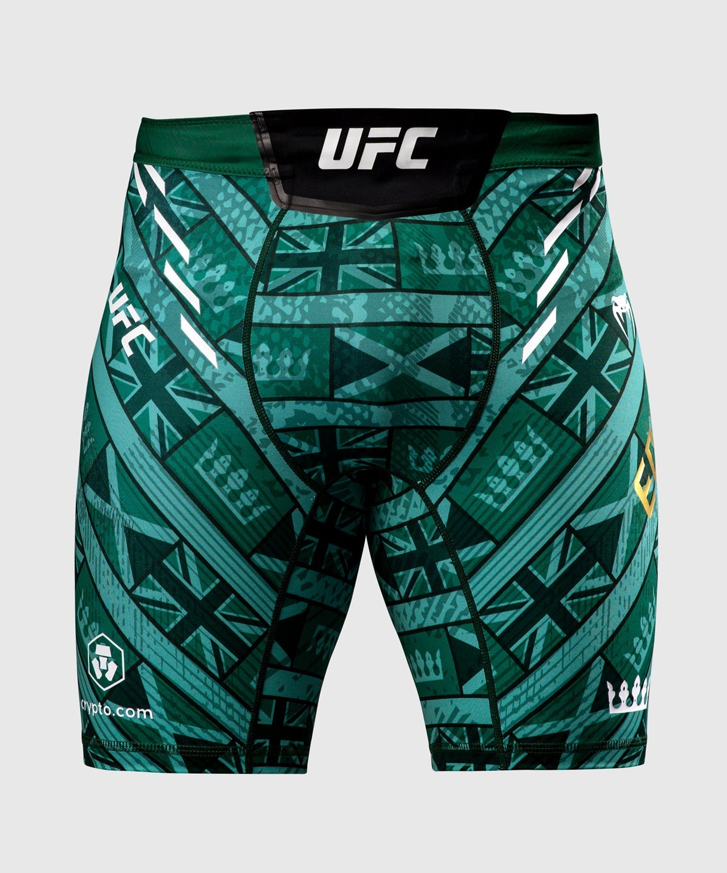 UFC Adrenaline Unrivaled by Venum Vale Tudo Short For Men's - Green - Leon Edwards