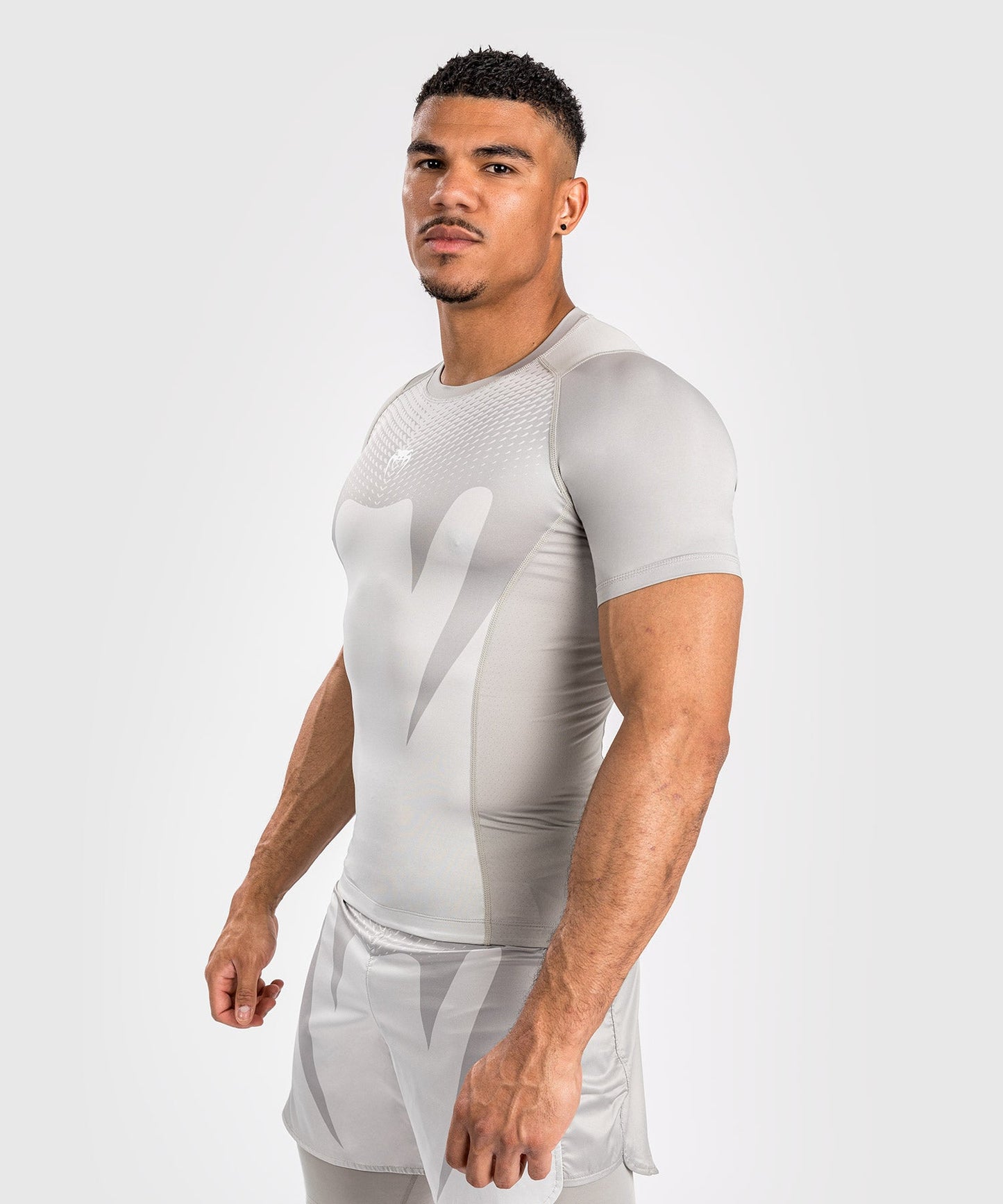 Venum Attack Men's Short Sleeve Rashguard - Sand