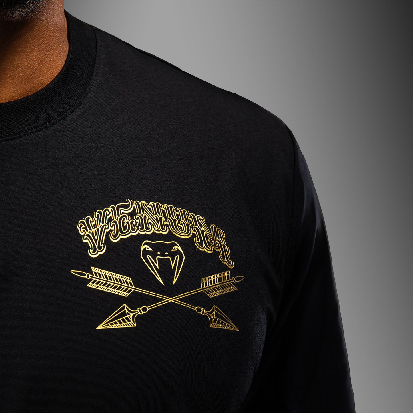 Venum Wolf Atak T-Shirt - Black/Grey