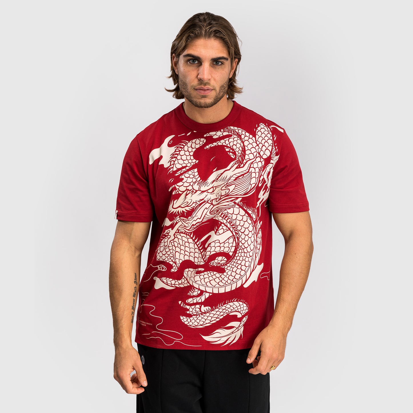 Venum Dragon’s Flight Men’s T-Shirt - Cherry Red/Cream White
