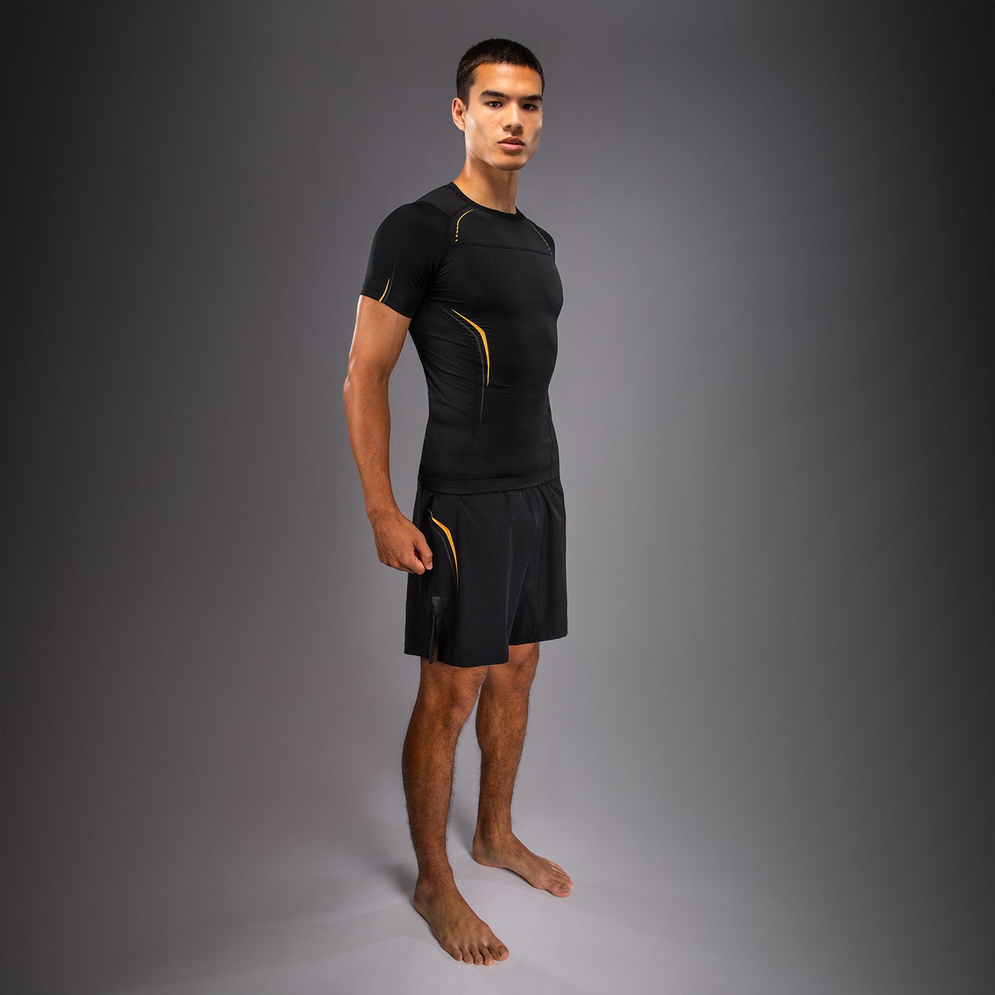 Venum G-Core Short Sleeve Rashguard - Black/Gold