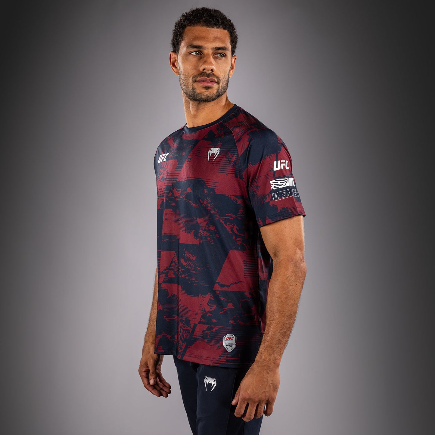 Men's UFC Zenith by Venum Burgundy Authentic Fight Week Performance Short Sleeve T-Shirt