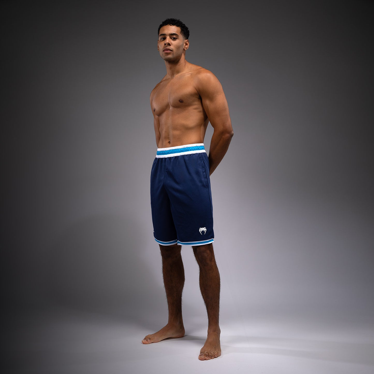 Venum x Top Rank Original Men's Basketball Shorts - Navy Blue