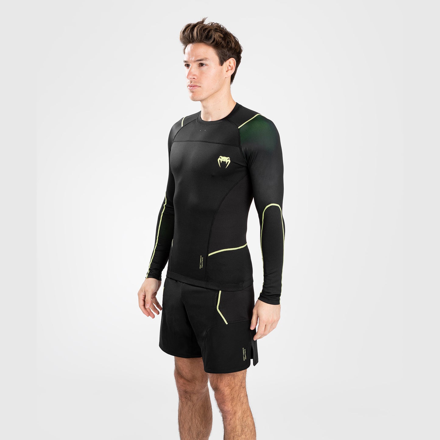 Venum Fusion 2.0 Rashguard long sleeves - Black/Yellow