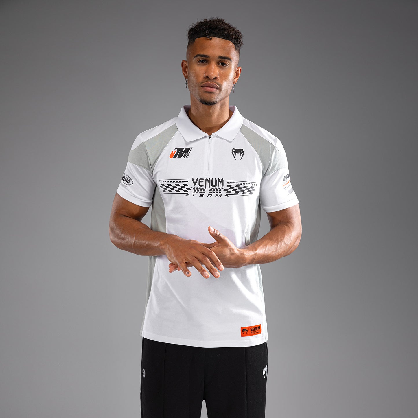 Venum Motorsport Cotton Polo - Snow White