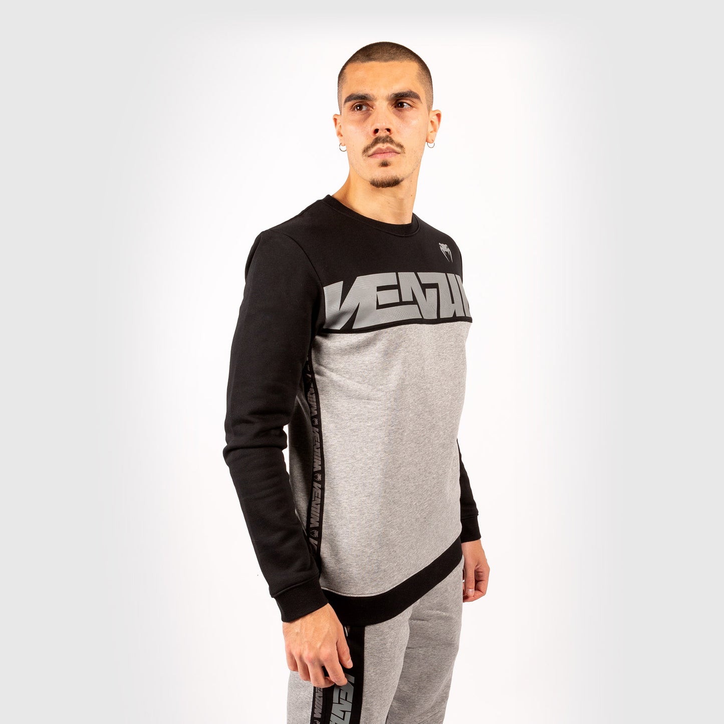 Venum Connect Crewneck Sweatshirt - Black/Dark heather Grey