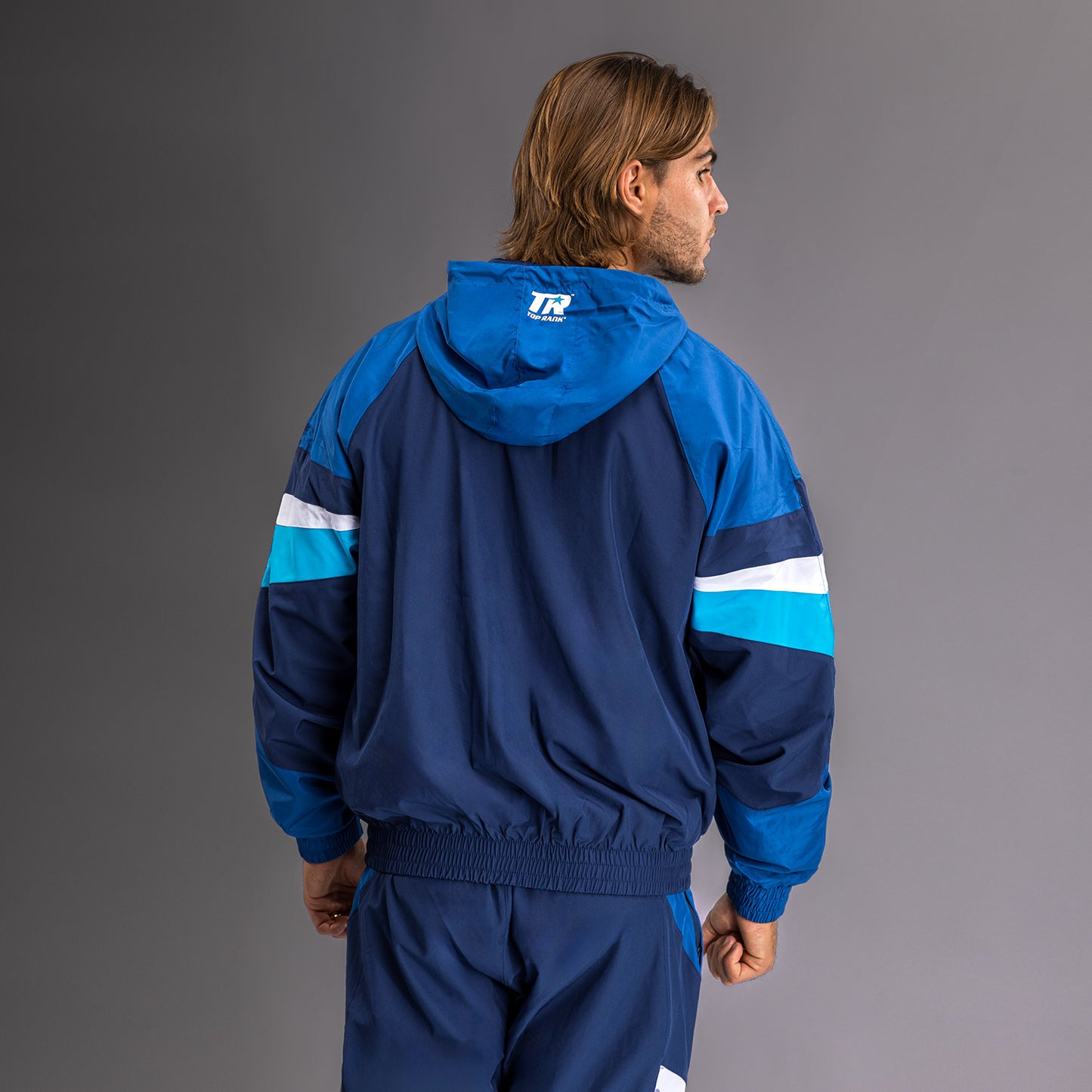 Venum x Top Rank Original Men's Hooded Tracksuit Jacket - Navy Blue