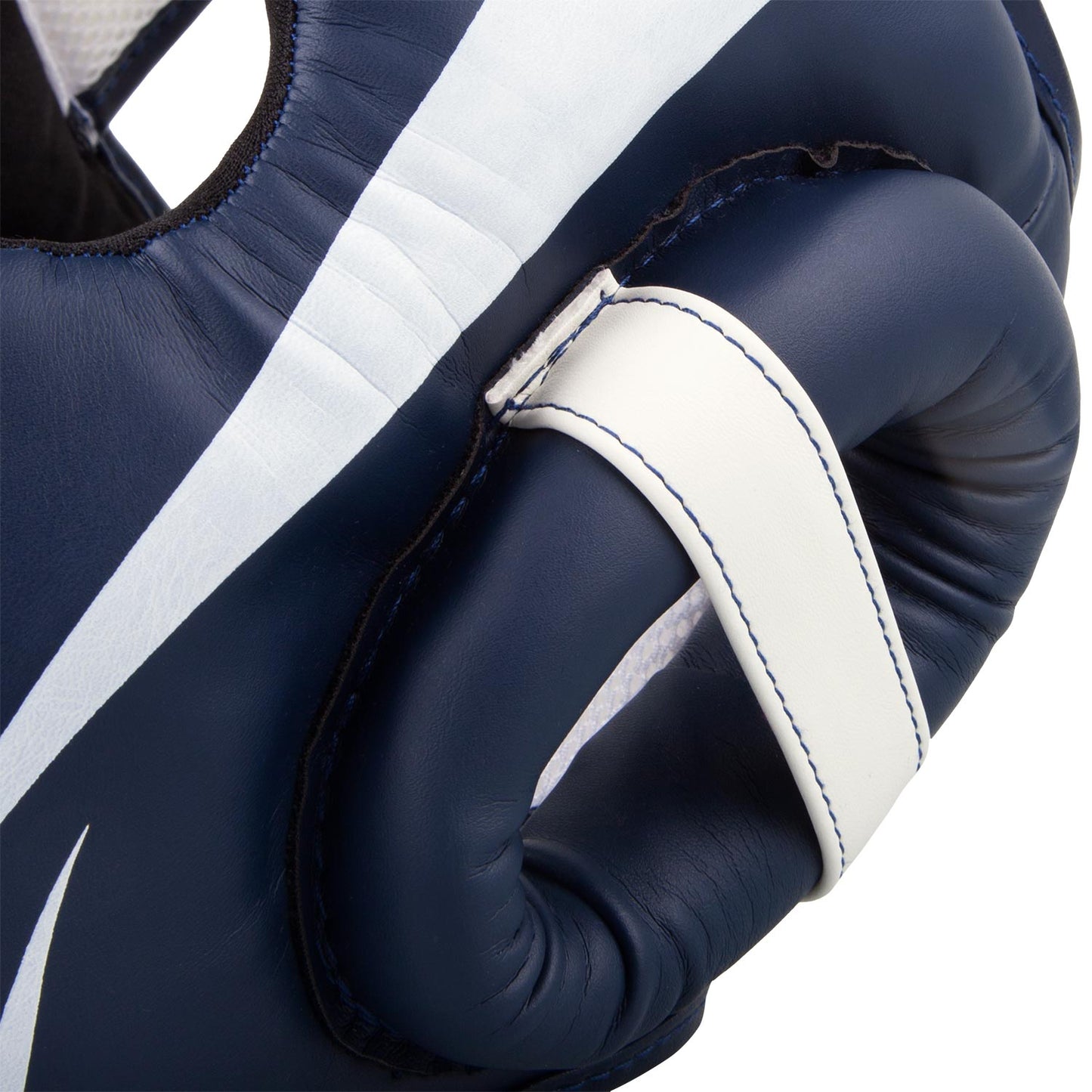 Venum Elite Headgear - White/Navy Blue