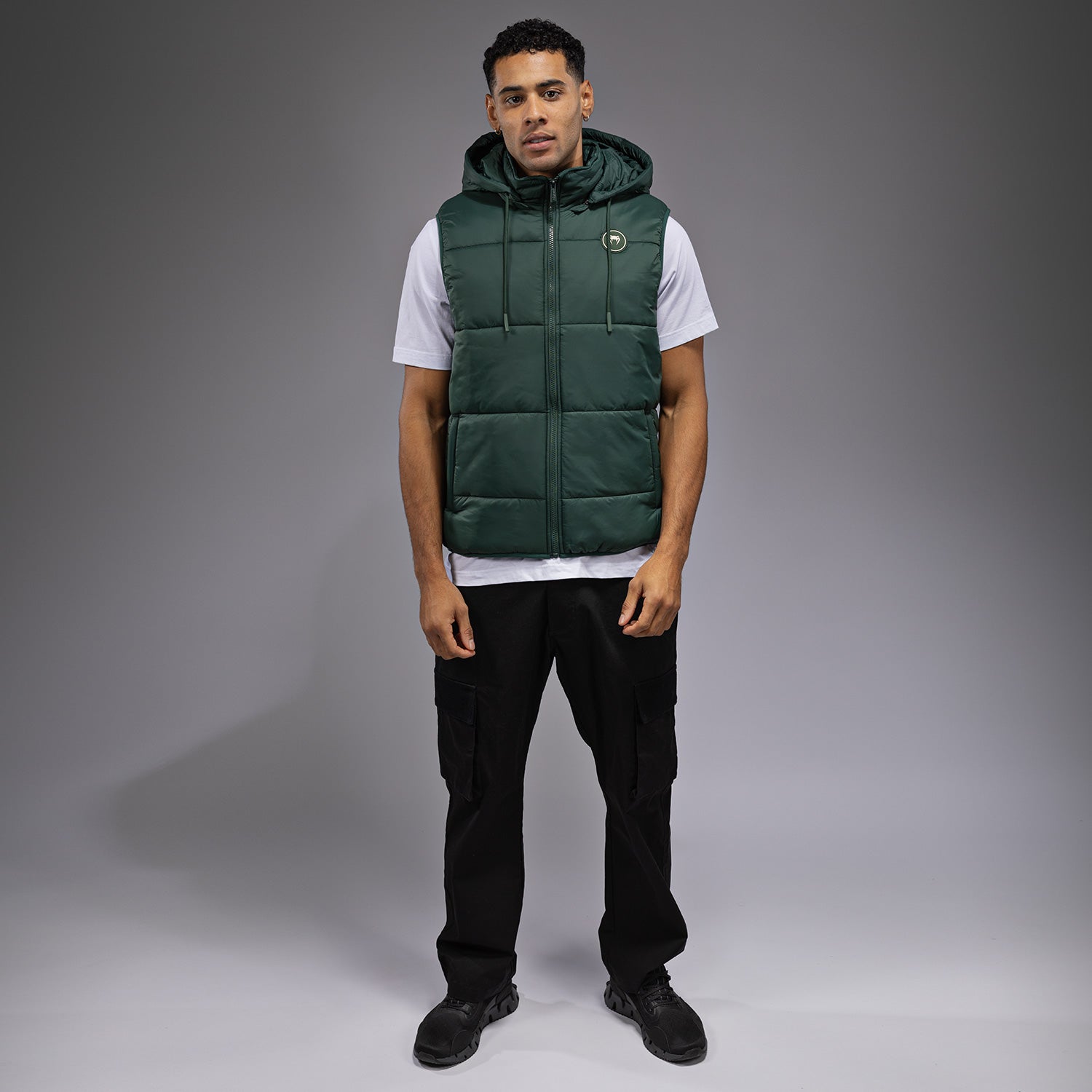 umbro×fekete gathered hoodie vest カーキ Umbro - Tactical Half Zip Sweatshirt | HBX