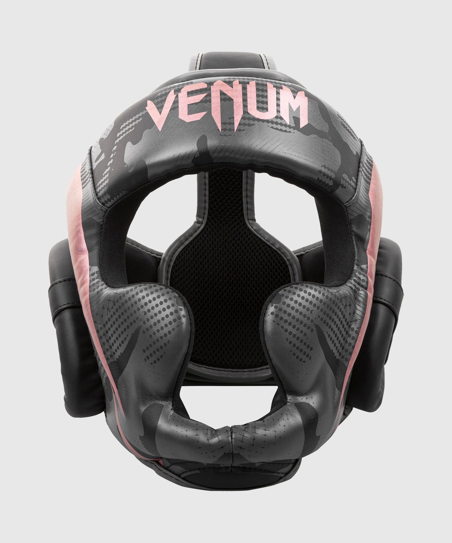 Venum Elite Boxing Headgear - Black/Pink Gold